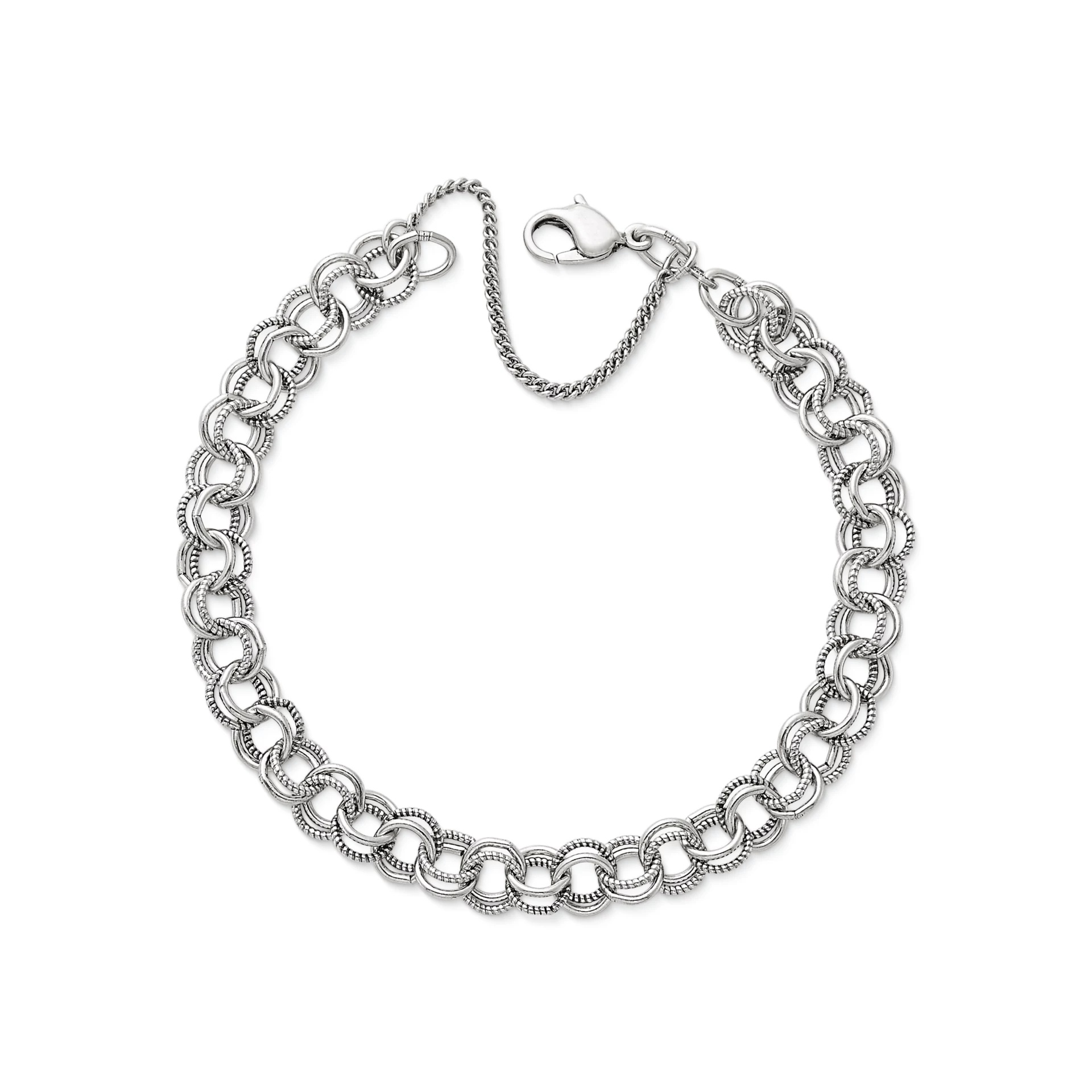 Double Link Charm Bracelet