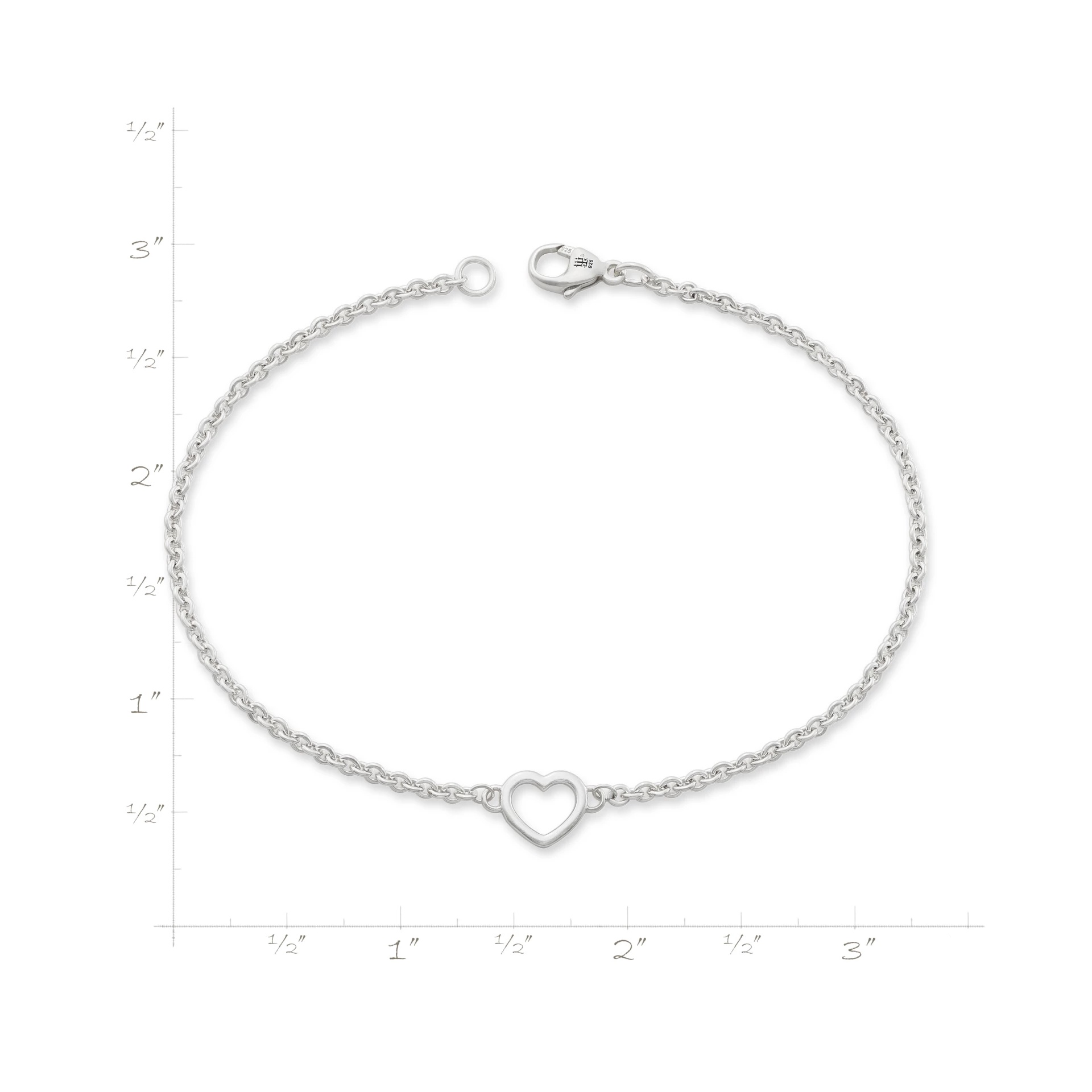 Heart Station Charm Anklet - Image 5