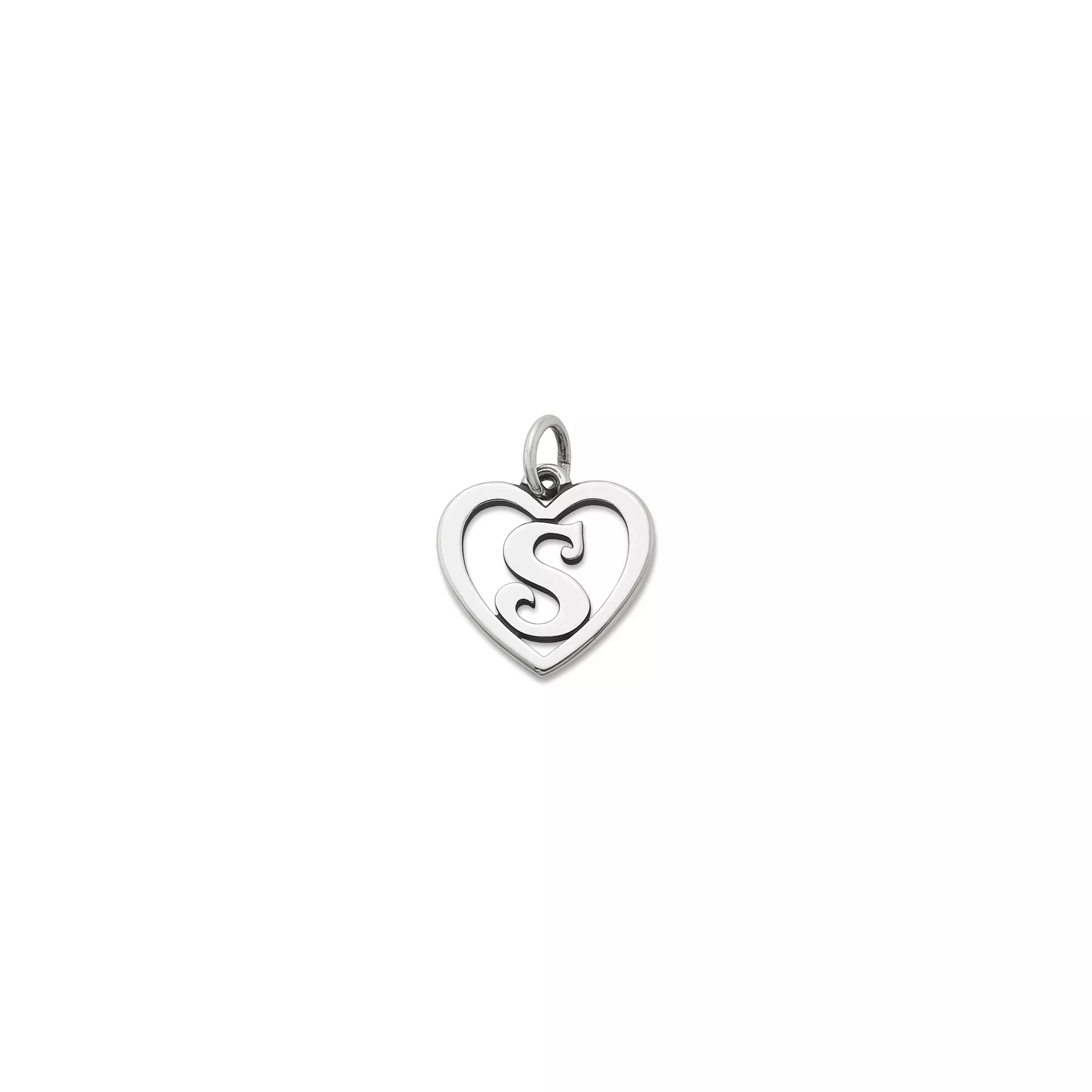 Heart Script Initial Charm