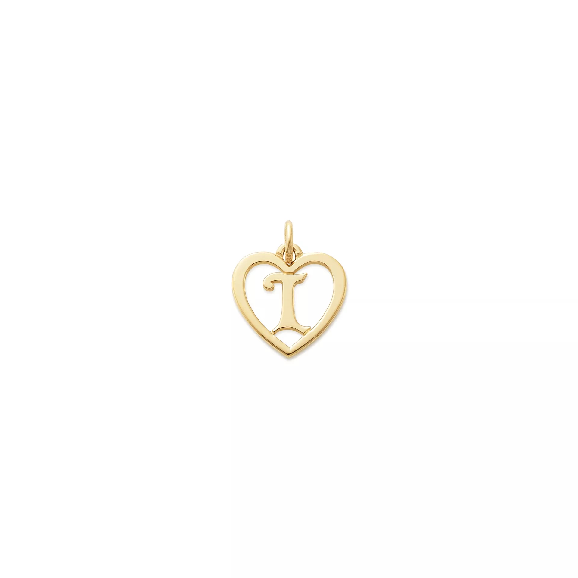 Heart Script Initial Charm
