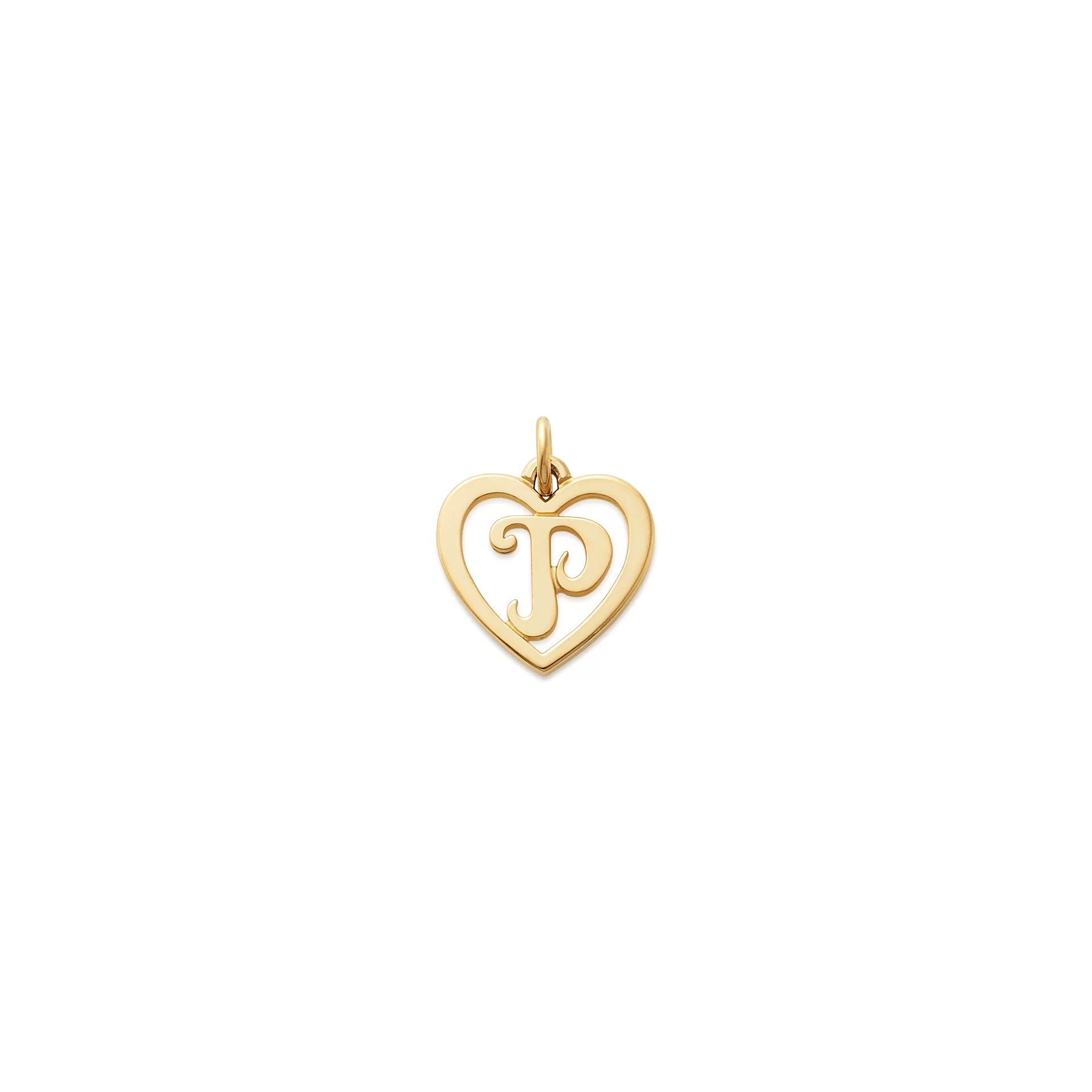 Heart Script Initial Charm