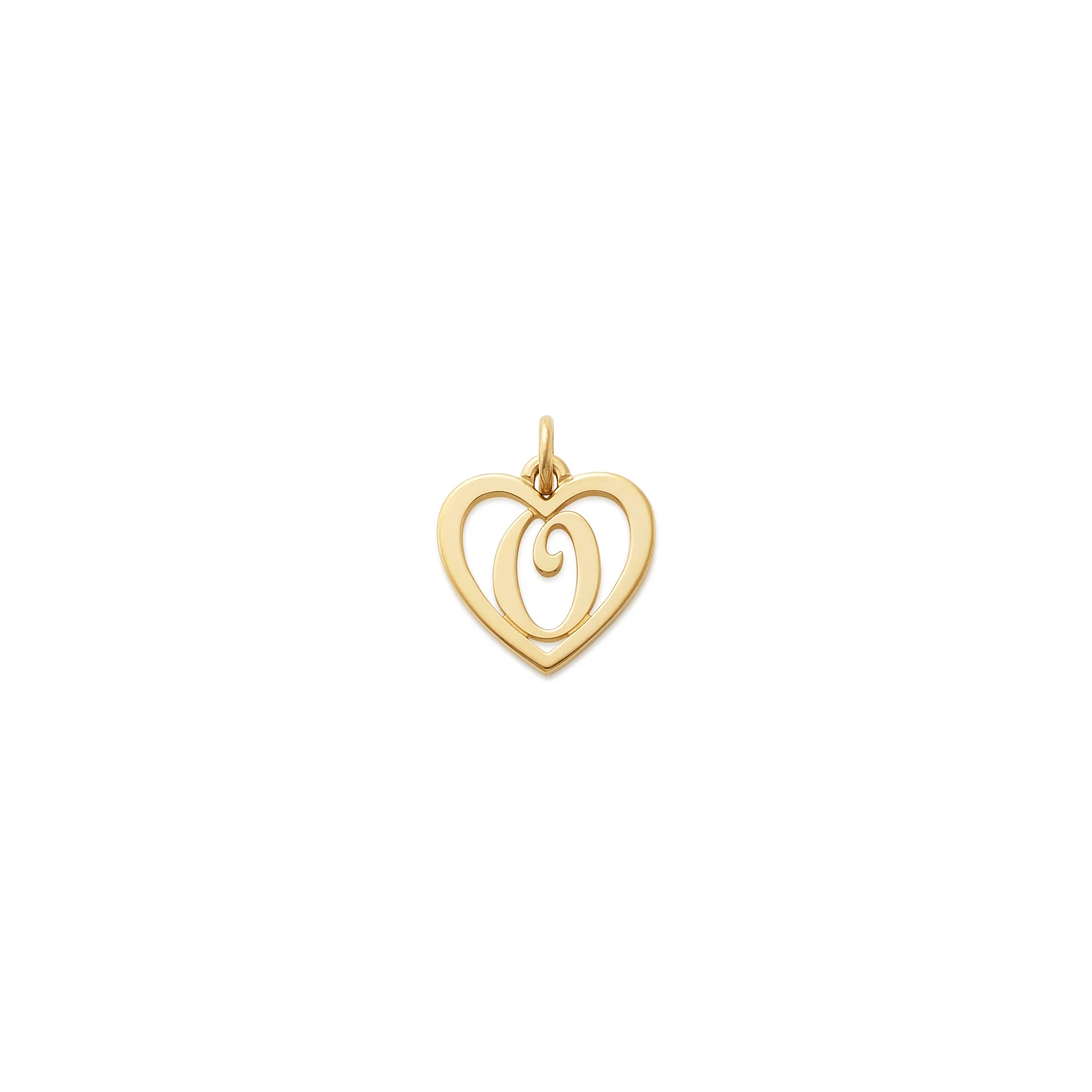 Heart Script Initial Charm
