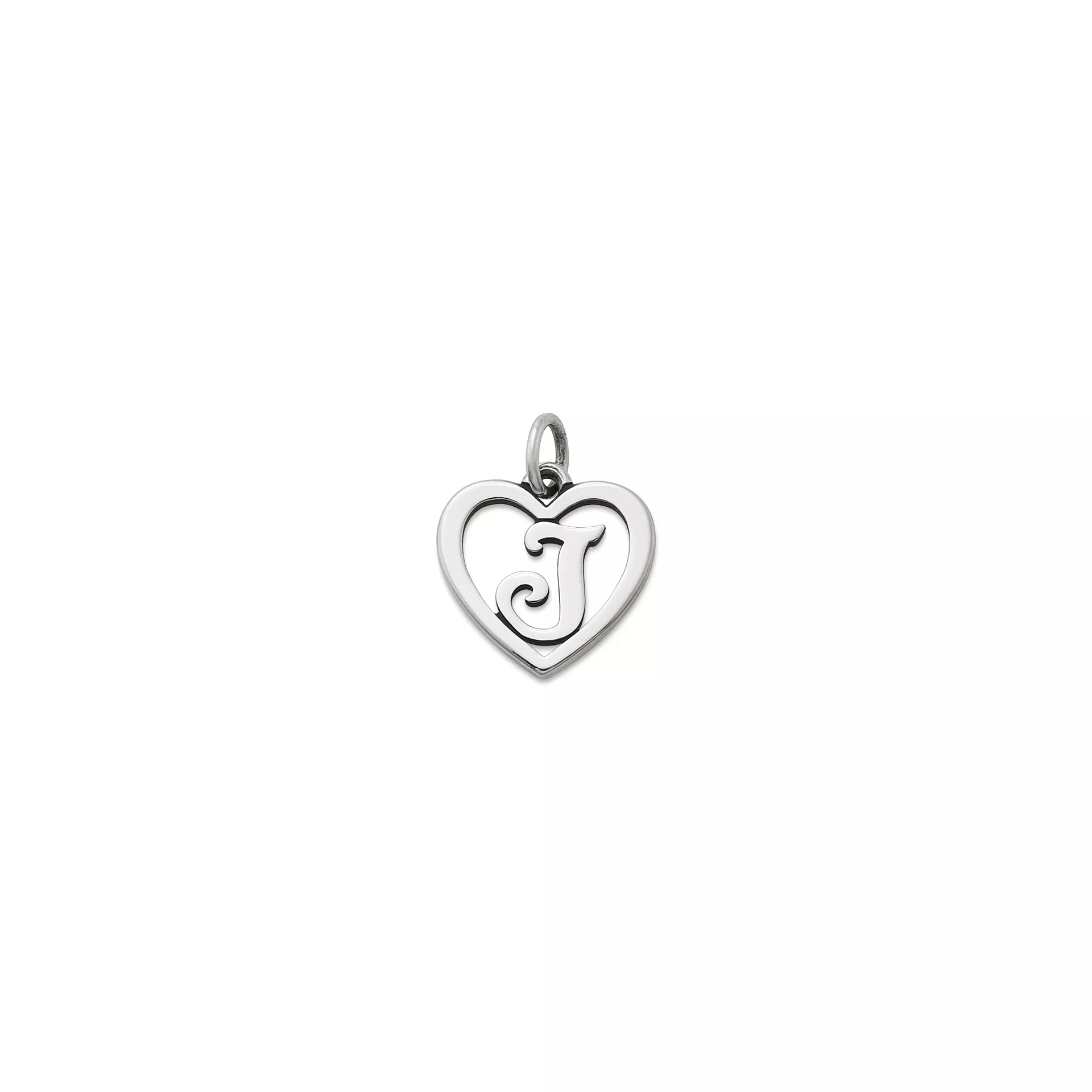 Heart Script Initial Charm