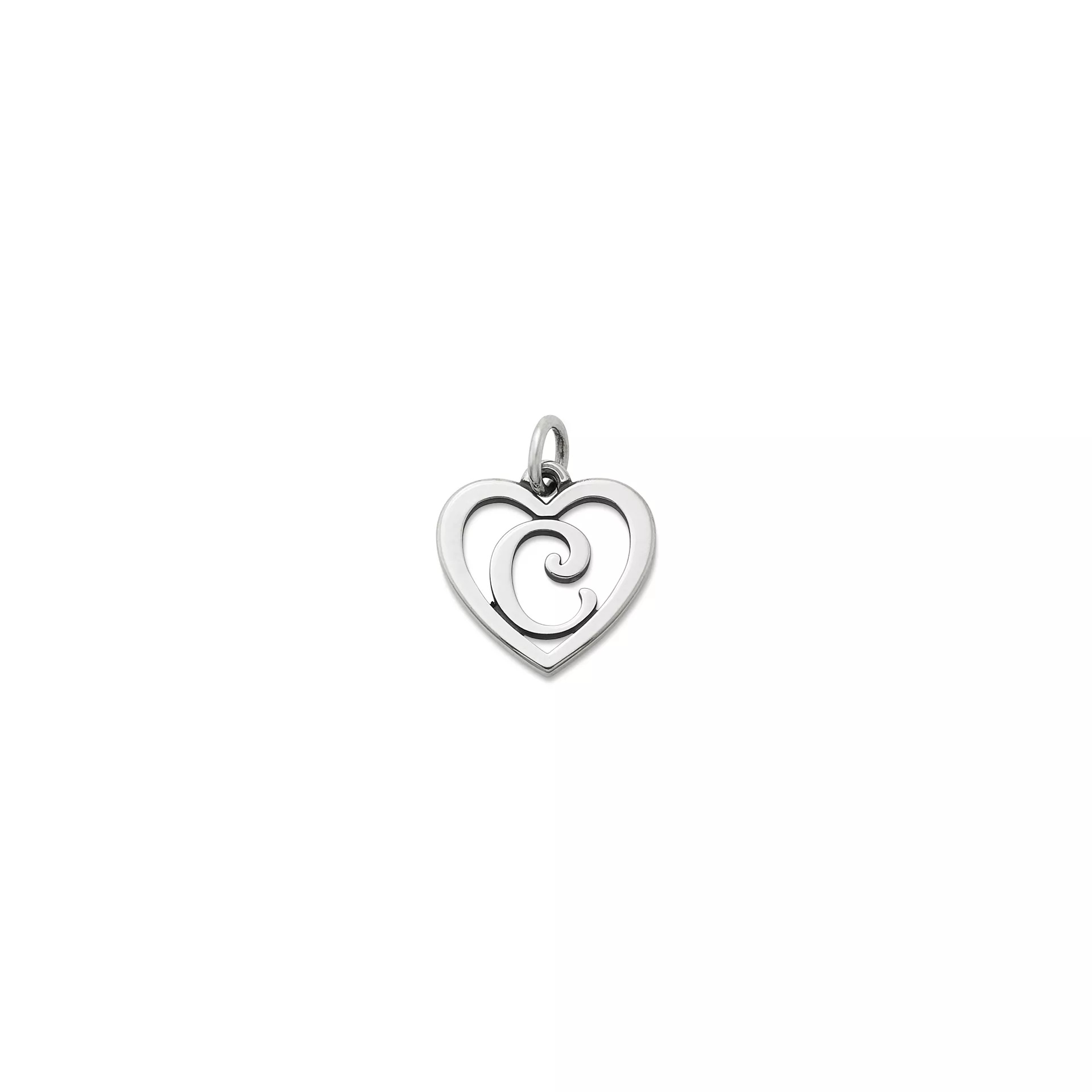 Heart Script Initial Charm