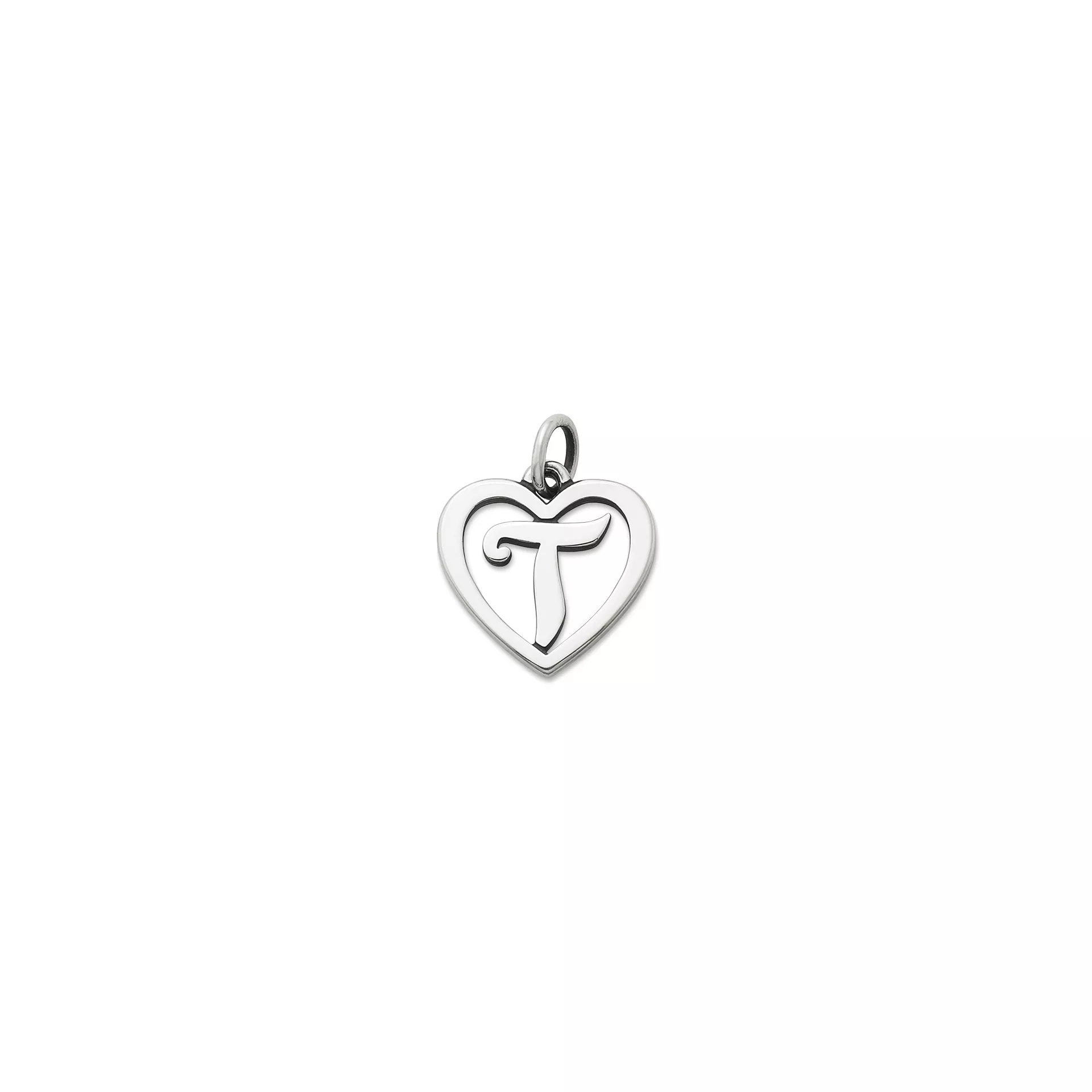Heart Script Initial Charm