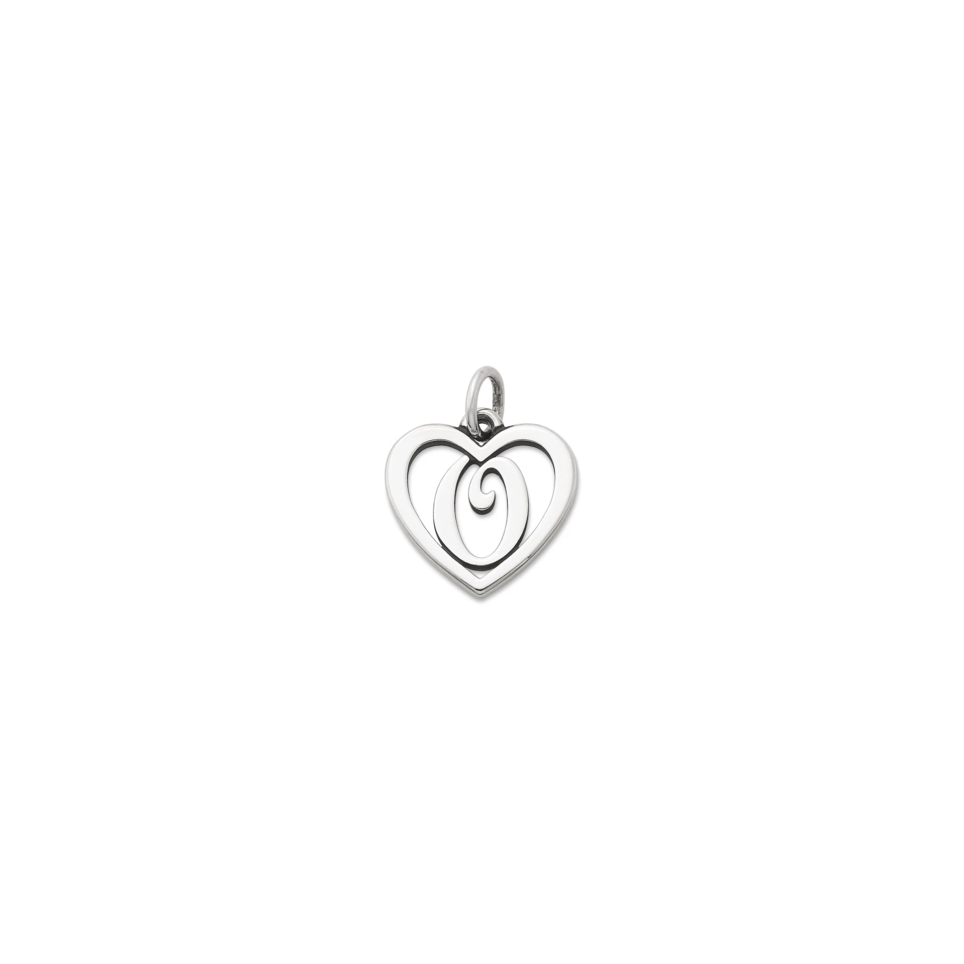 Heart Script Initial Charm