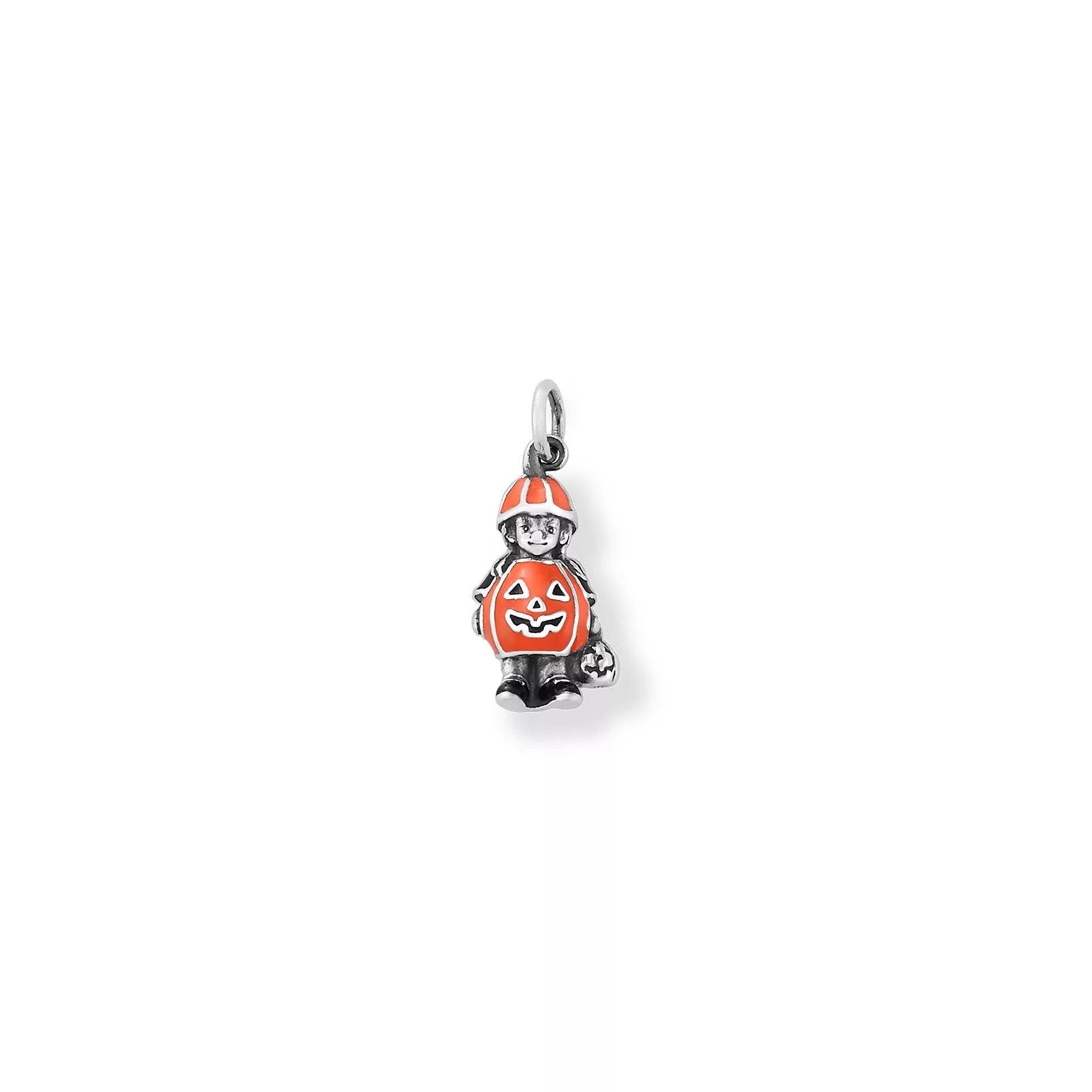 Enamel Pumpkin Costume Charm
