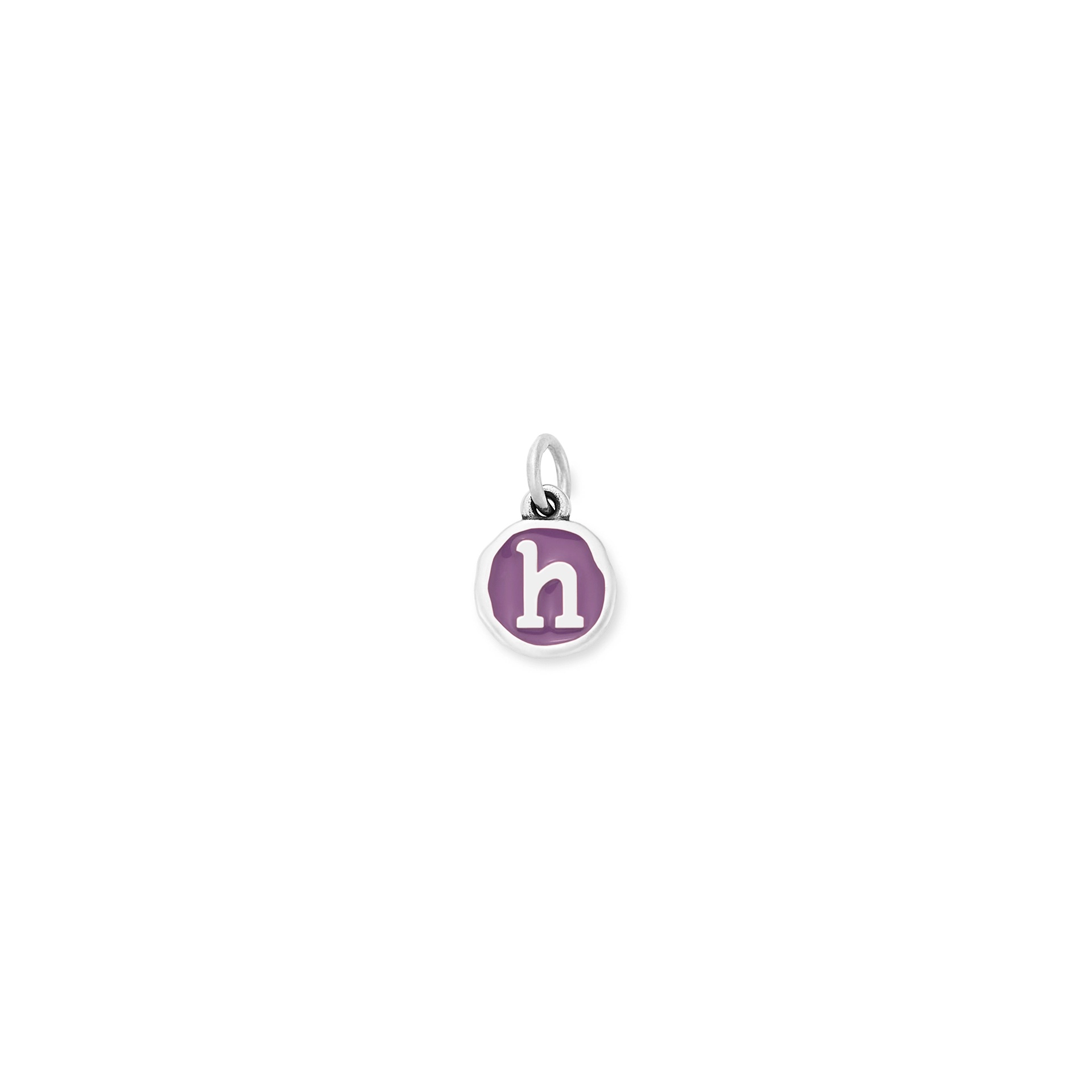 Enamel Initial Disc Charm