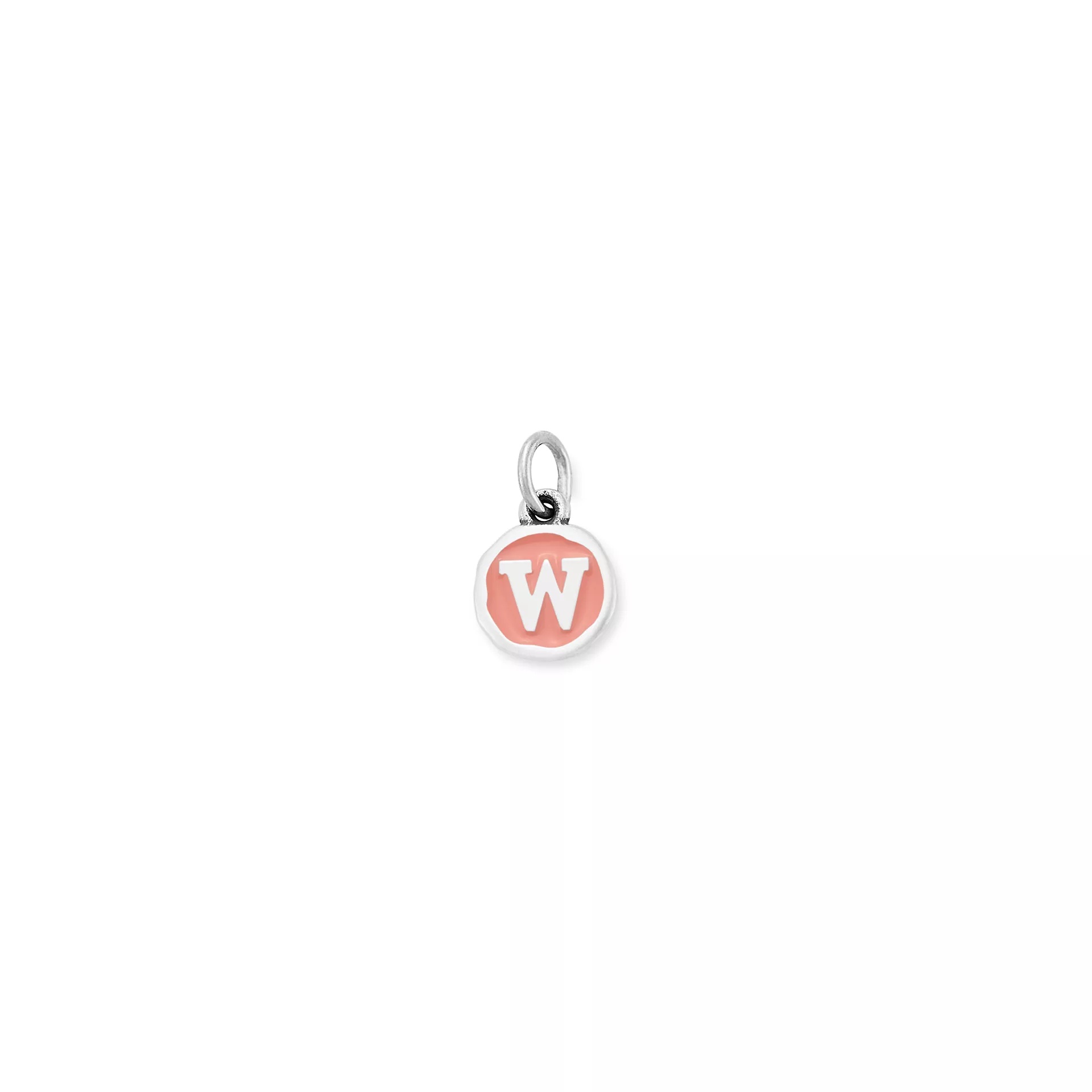 Enamel Initial Disc Charm