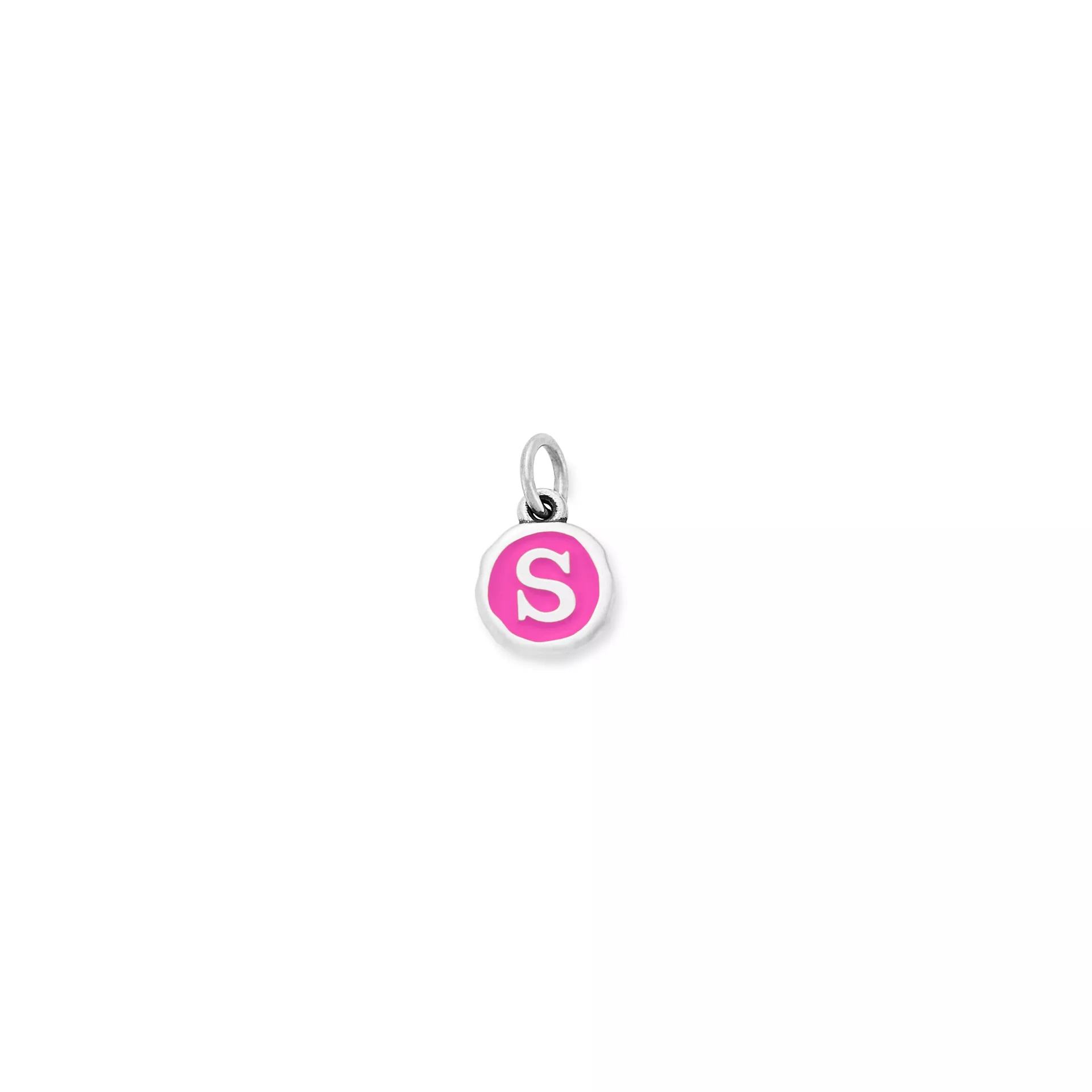 Enamel Initial Disc Charm
