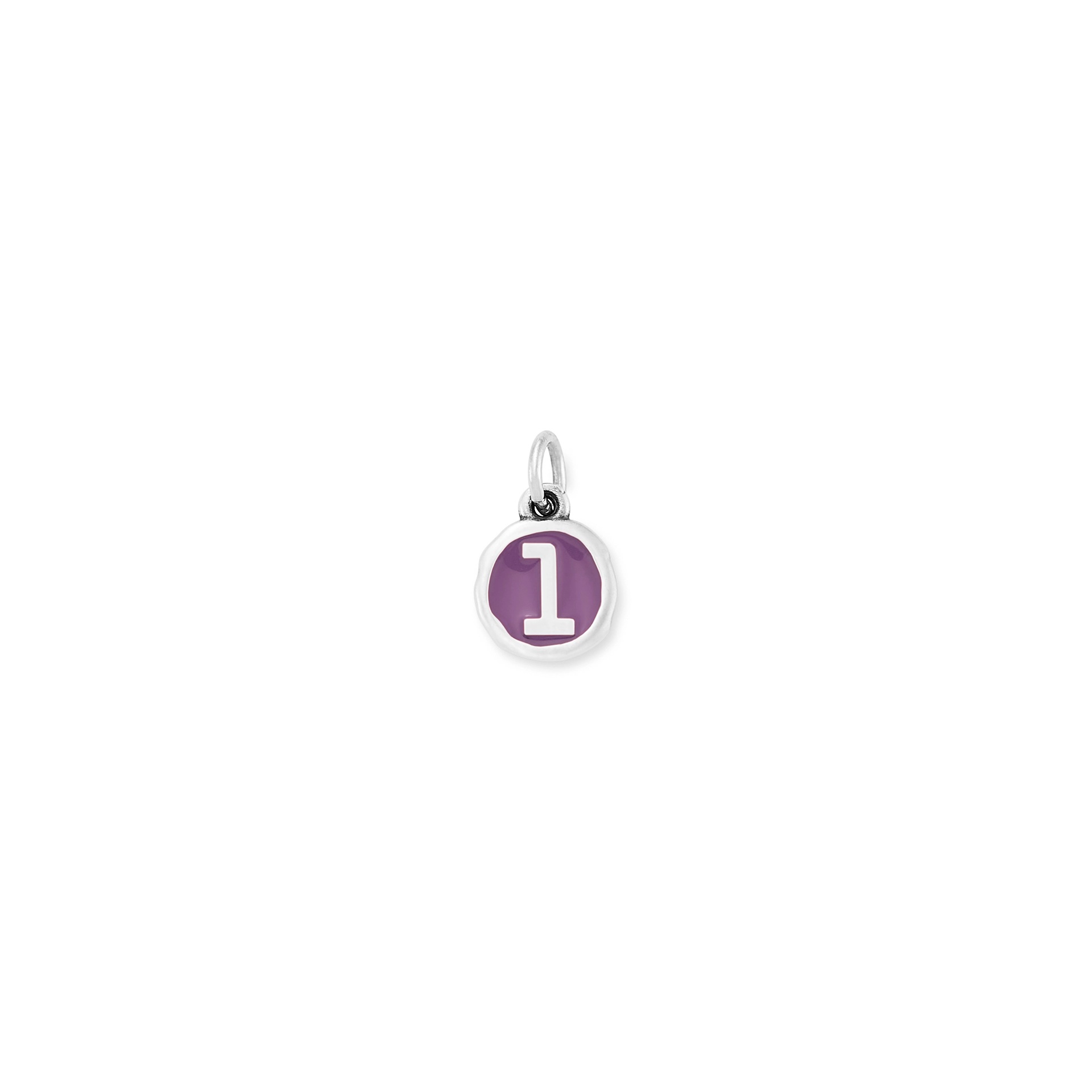 Enamel Initial Disc Charm
