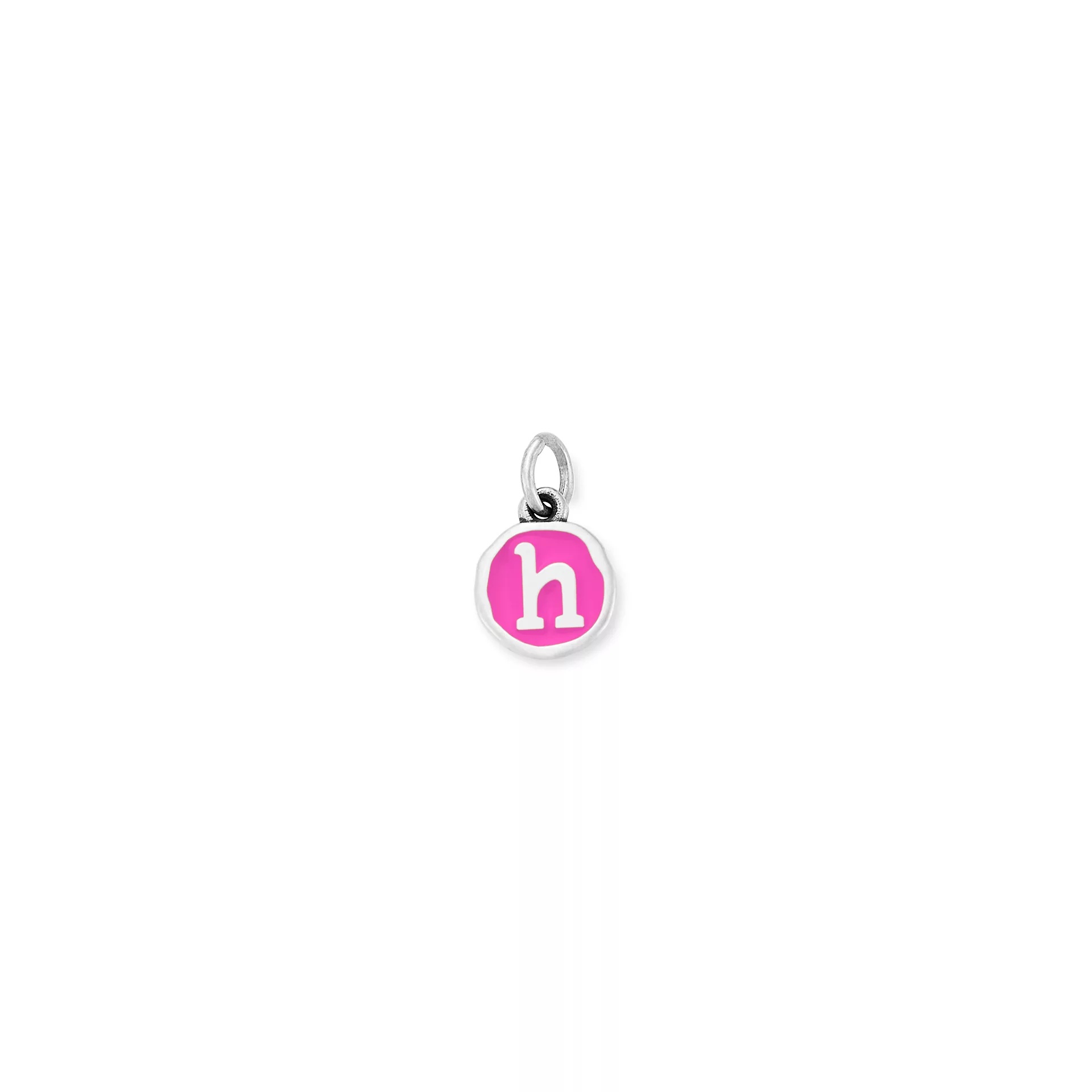 Enamel Initial Disc Charm