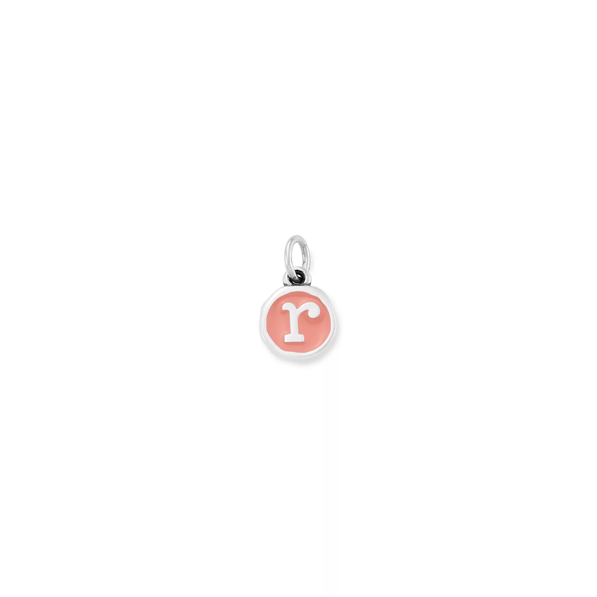 Enamel Initial Disc Charm