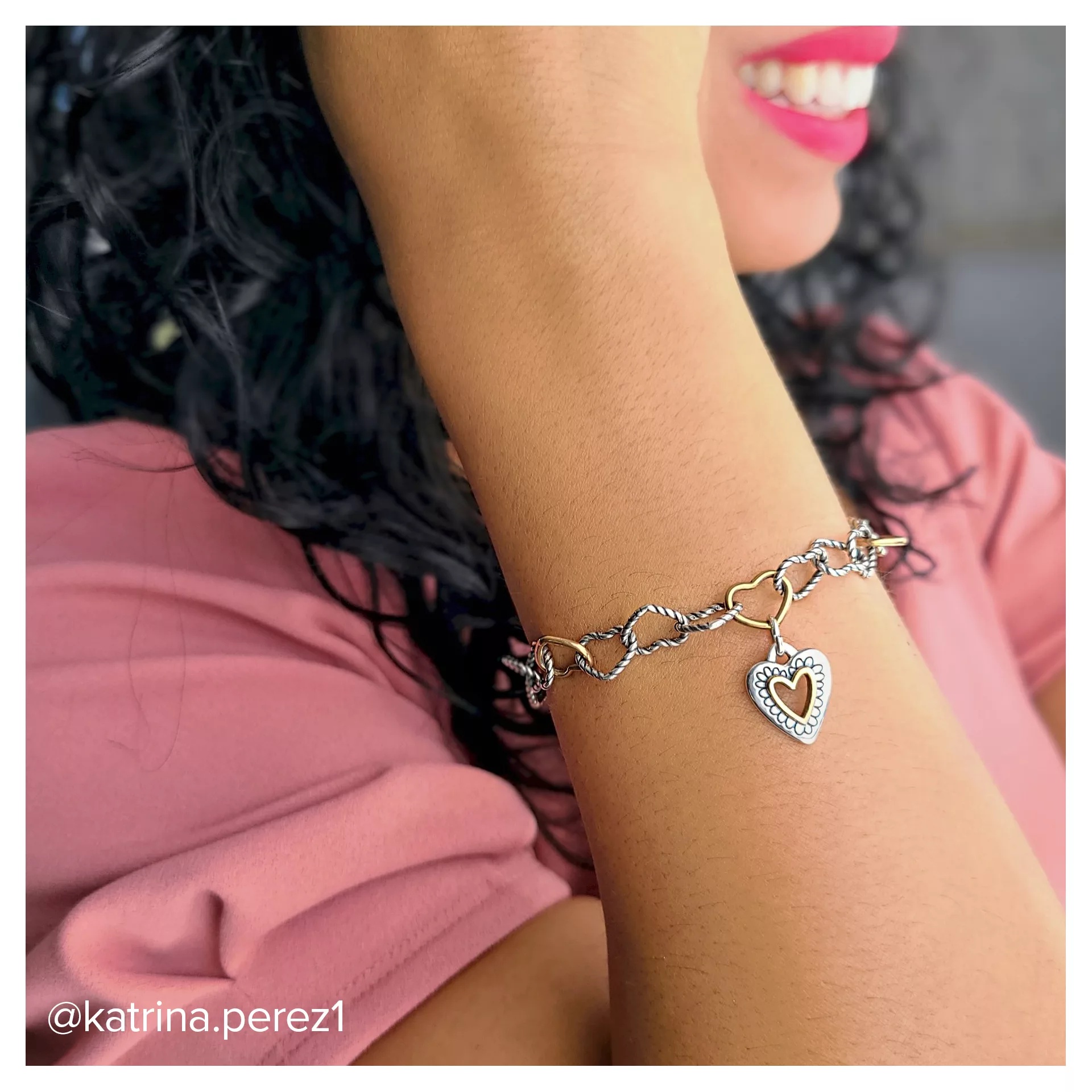 Petite Framed Heart Charm - Image 3