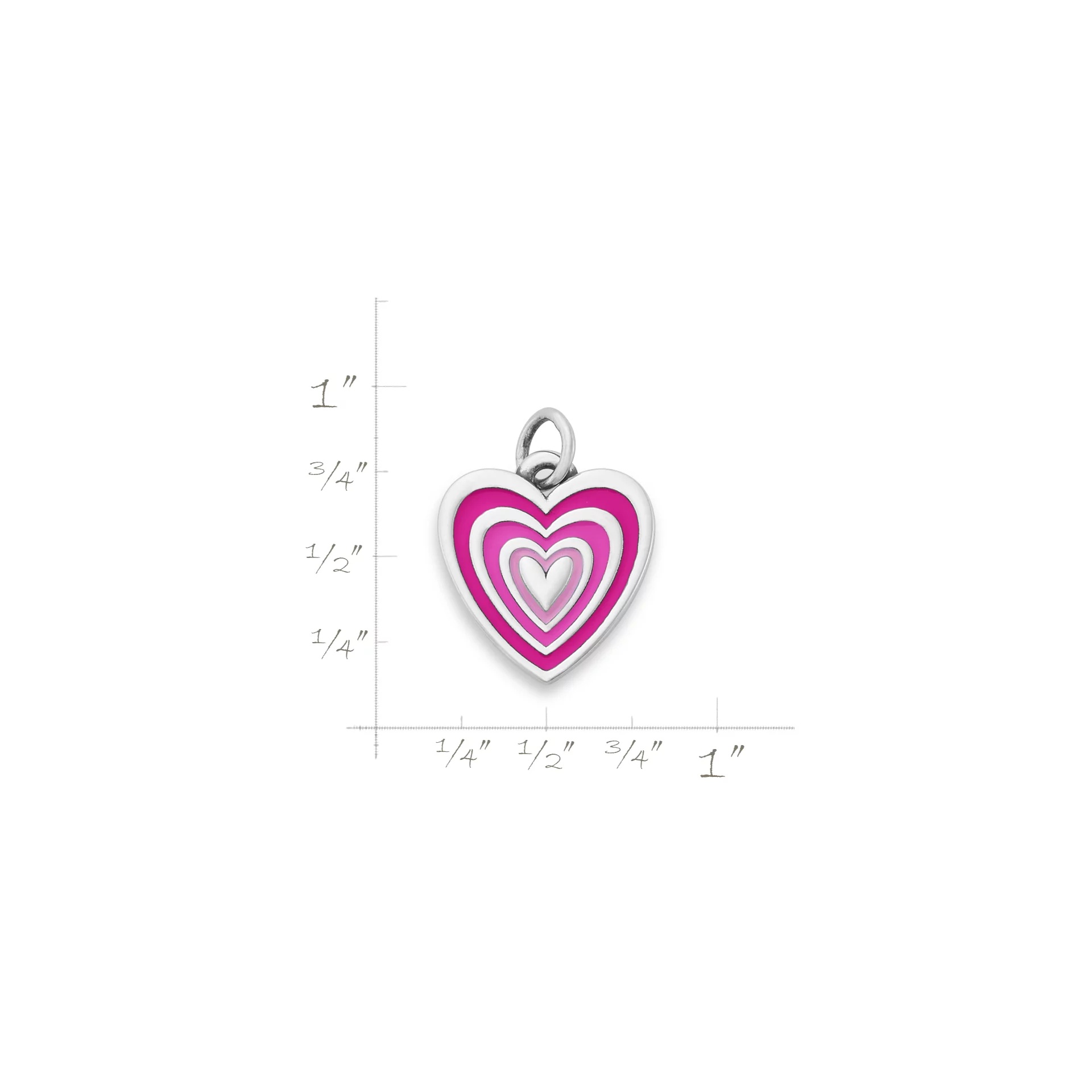 Enamel Radiant Heart Charm - Image 4