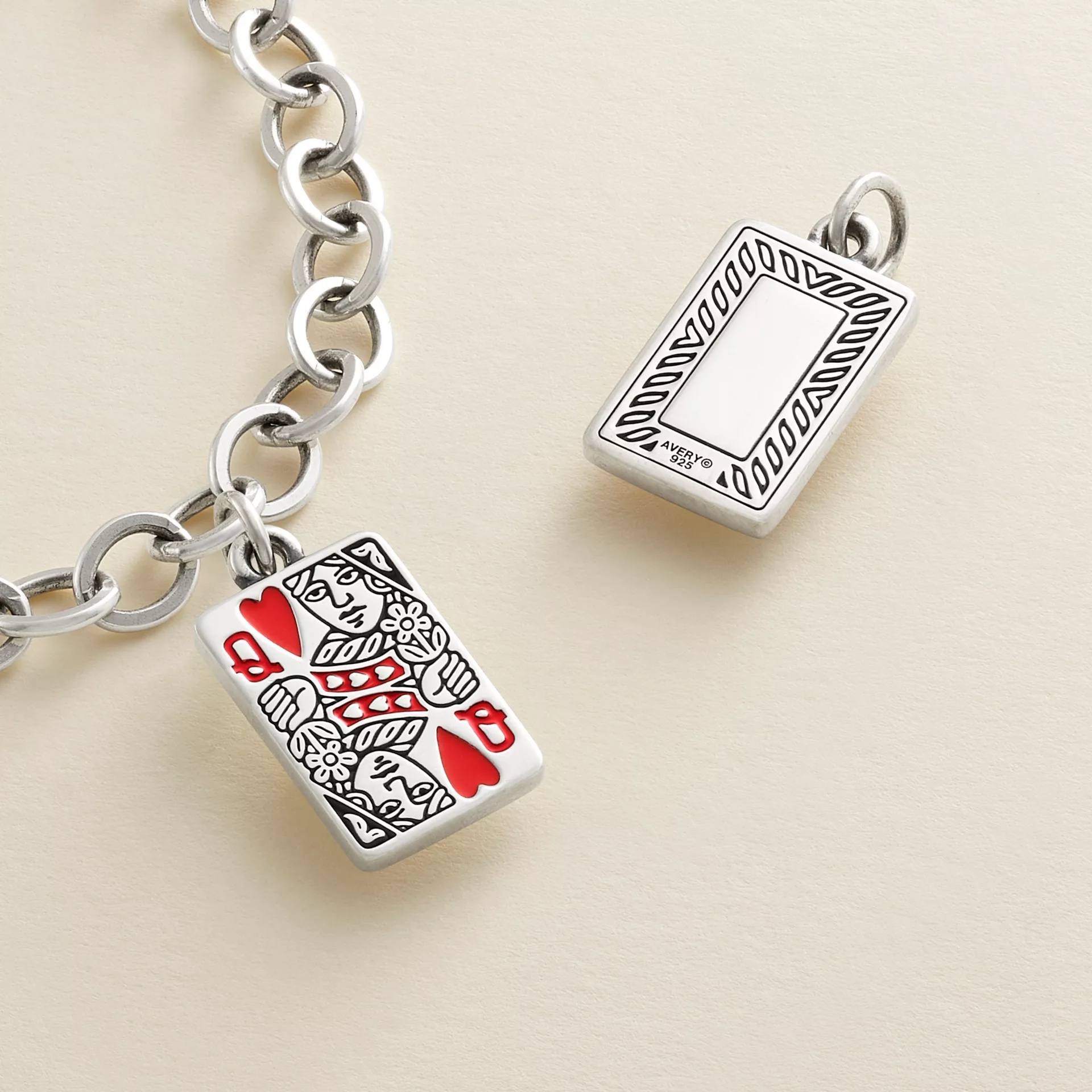 Enamel Queen of Hearts Charm - Image 3