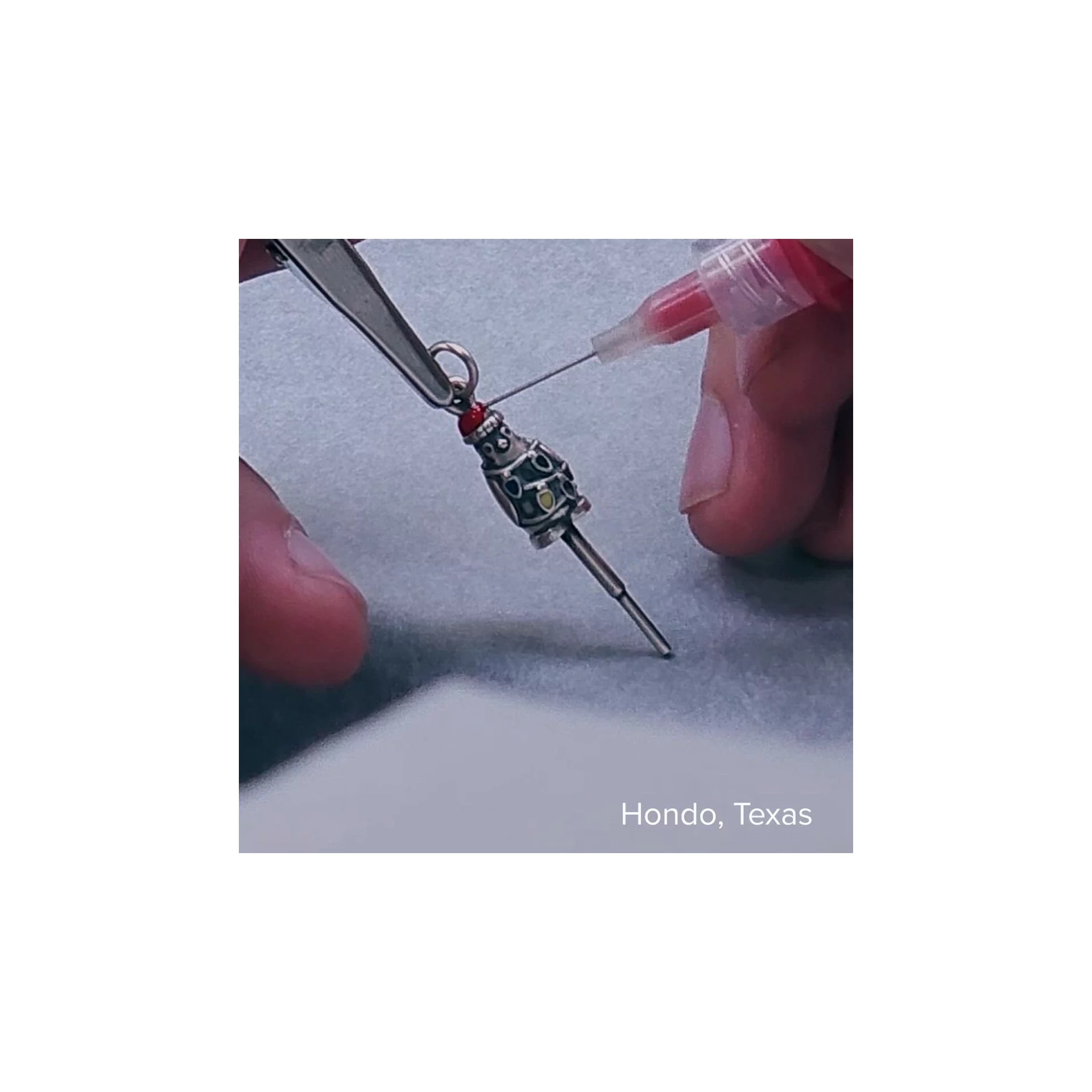 Enamel Christmas Penguin Art Glass Charm - Image 5