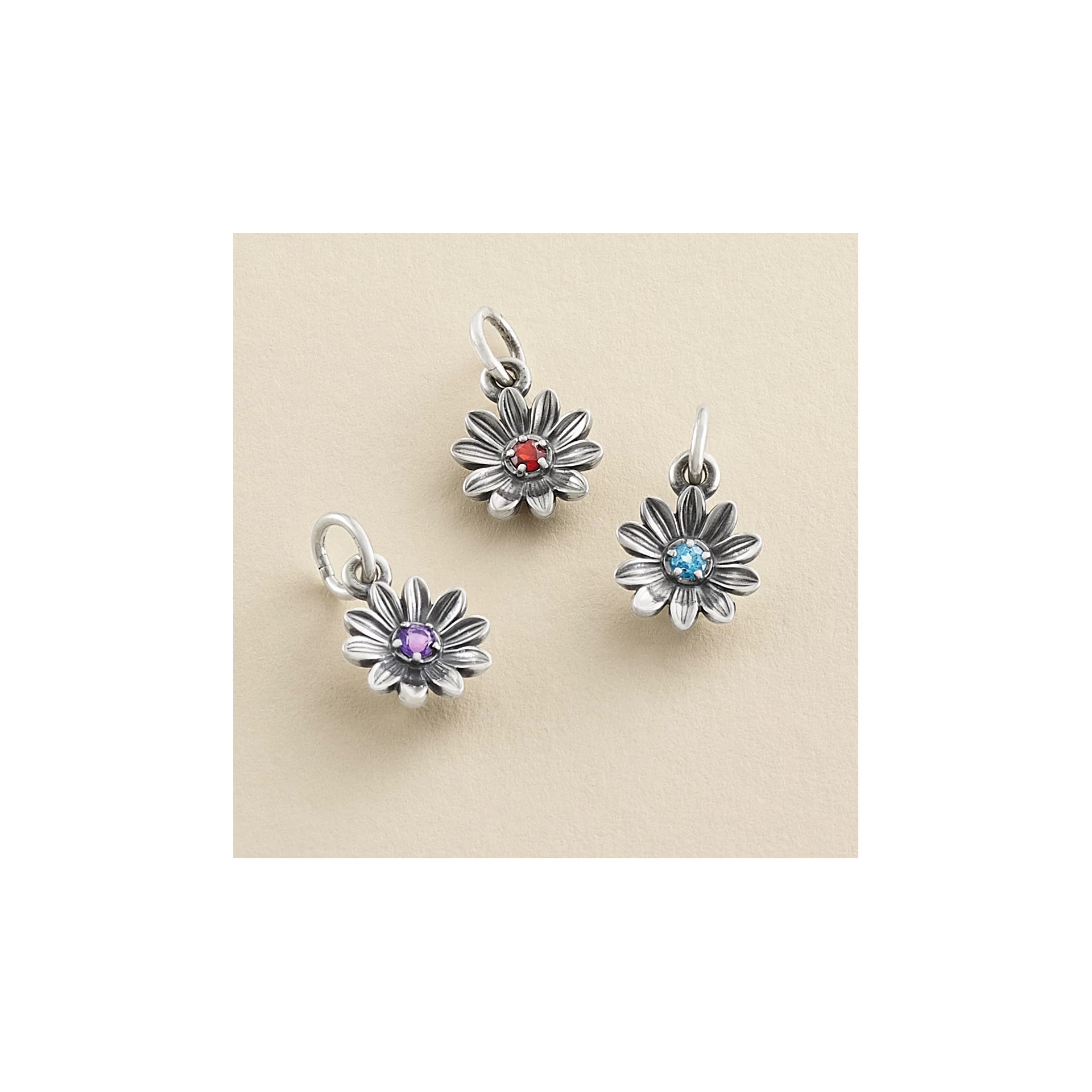 Floral Gemstone Charm - Image 3