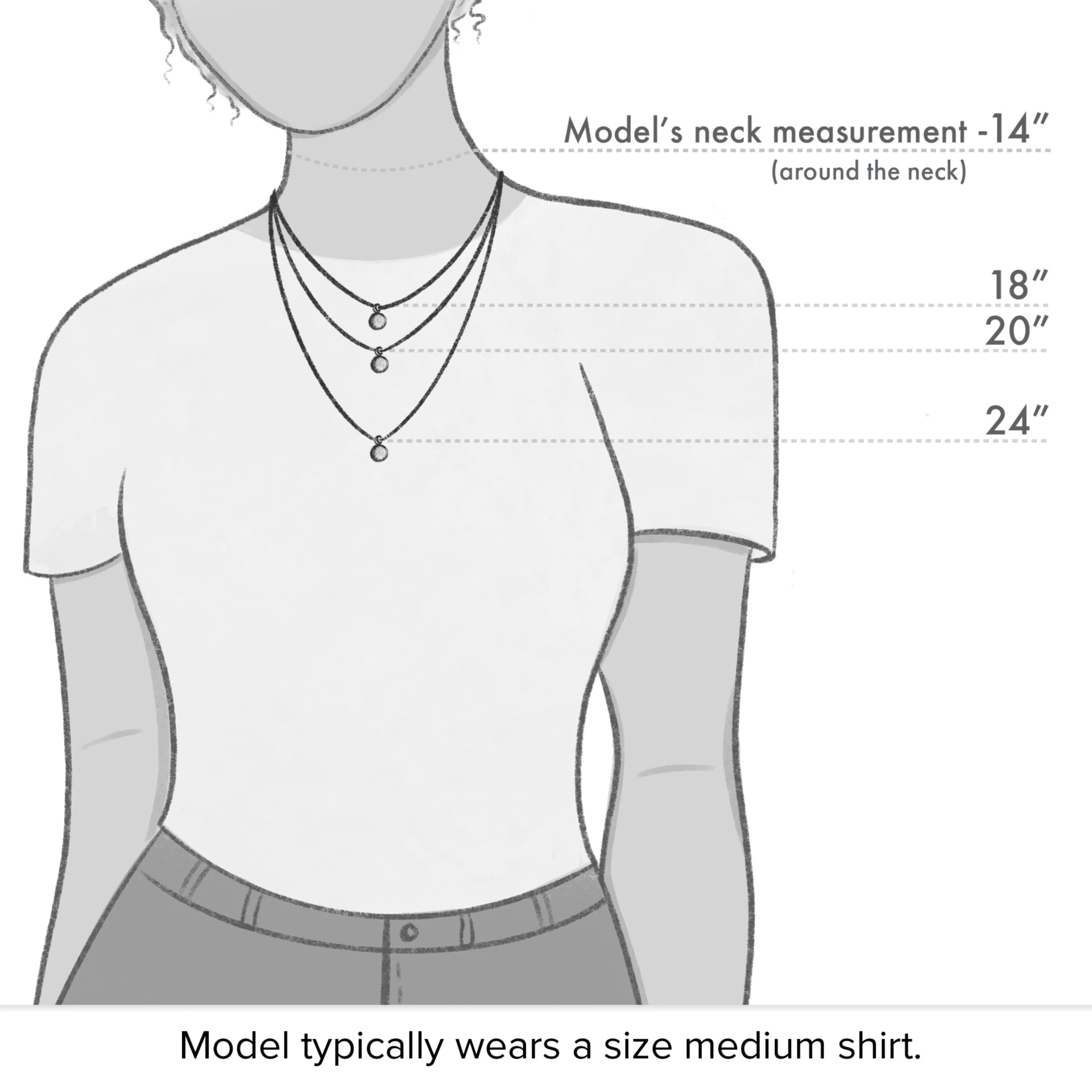 Twisted Wire Link Gemstone Necklace - Image 4