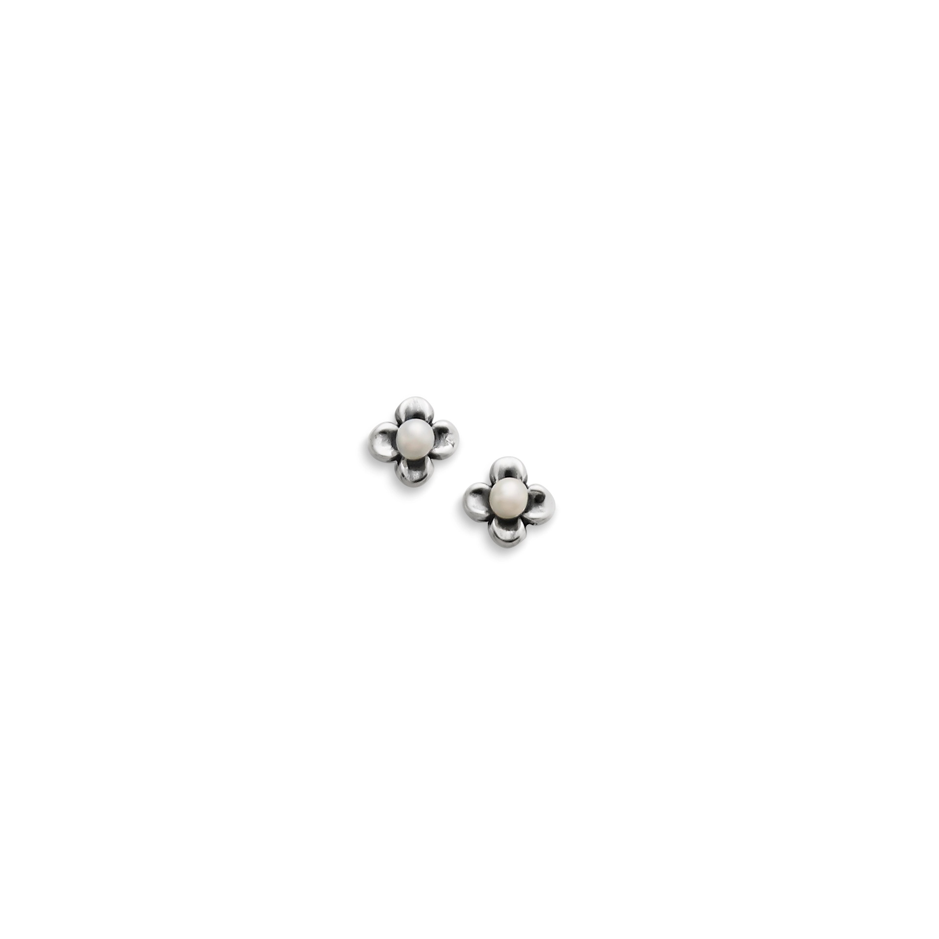 Tiny Blossom Studs with Cultured Pearl