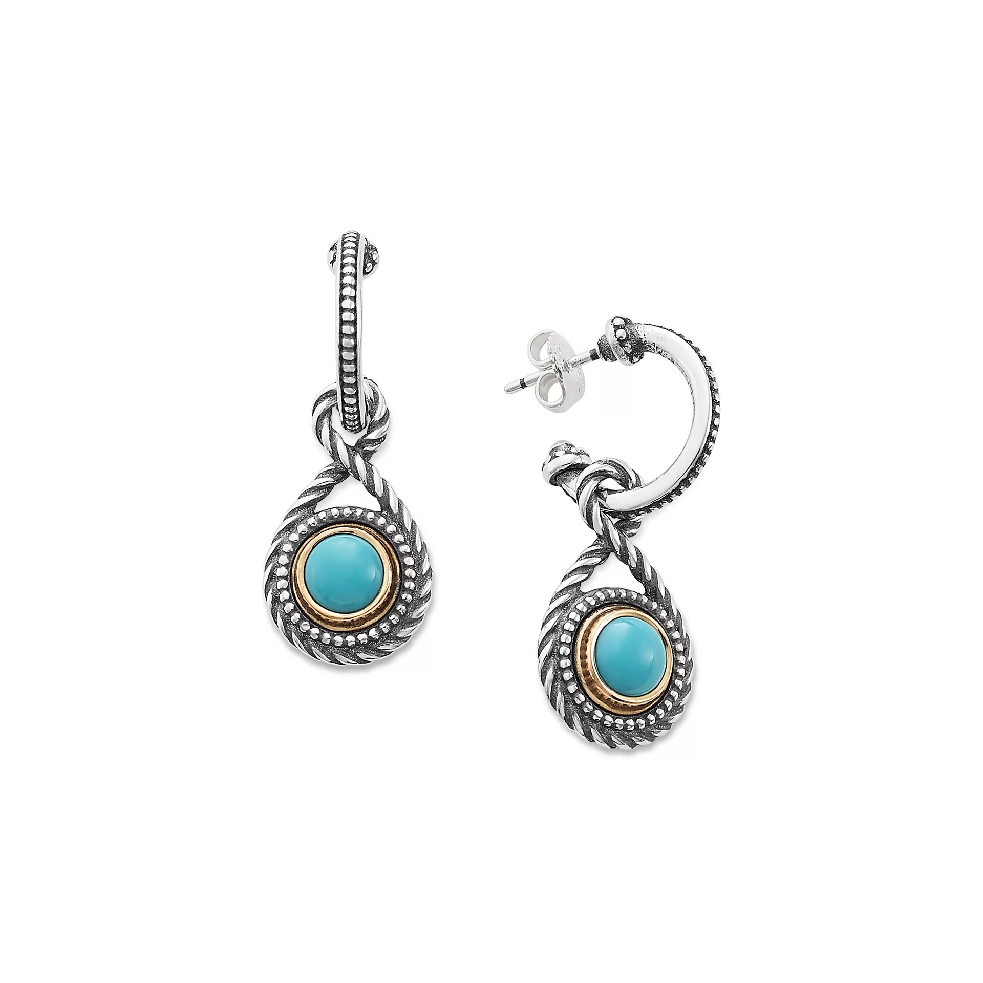 Marjan Gemstone Hoop Dangle EarShop All Rings