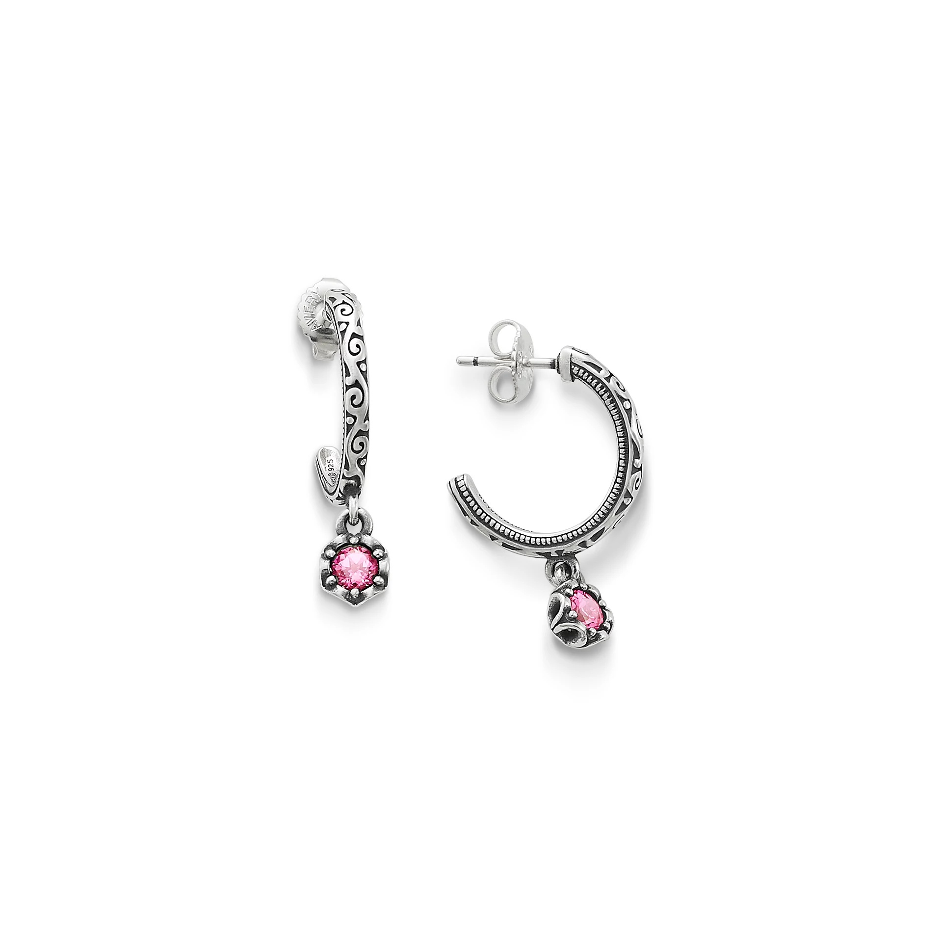 Cherished Birthstone Hoop Dangle EarShop All Rings