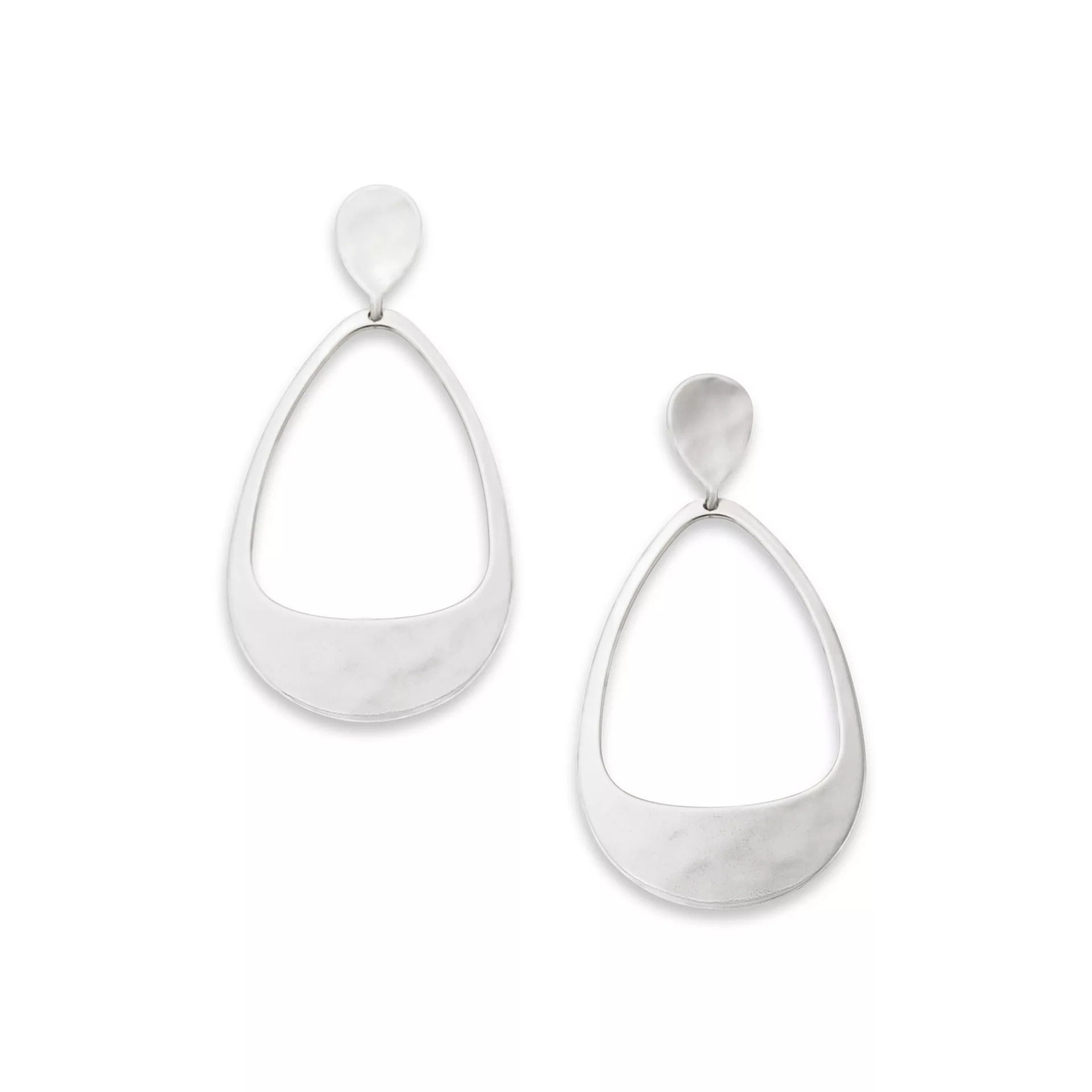 Hammered Open Drop EarShop All Rings