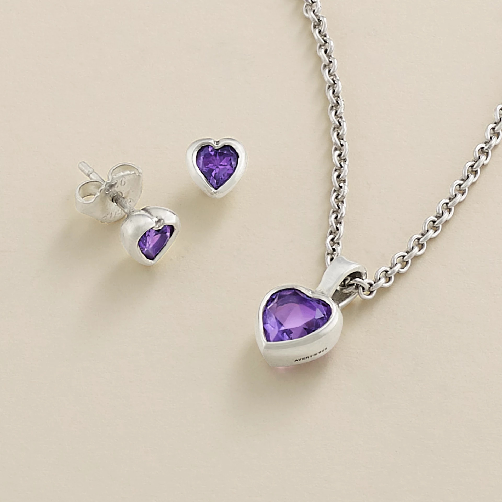 Heart Gemstone Studs - Image 5