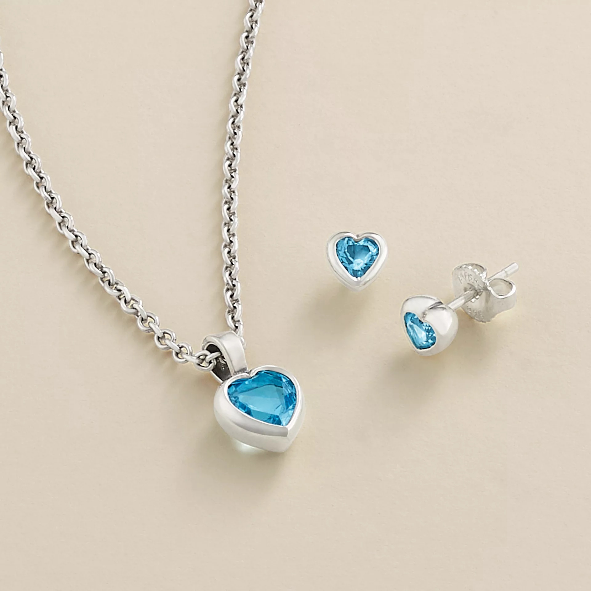 Heart Gemstone Studs - Image 5