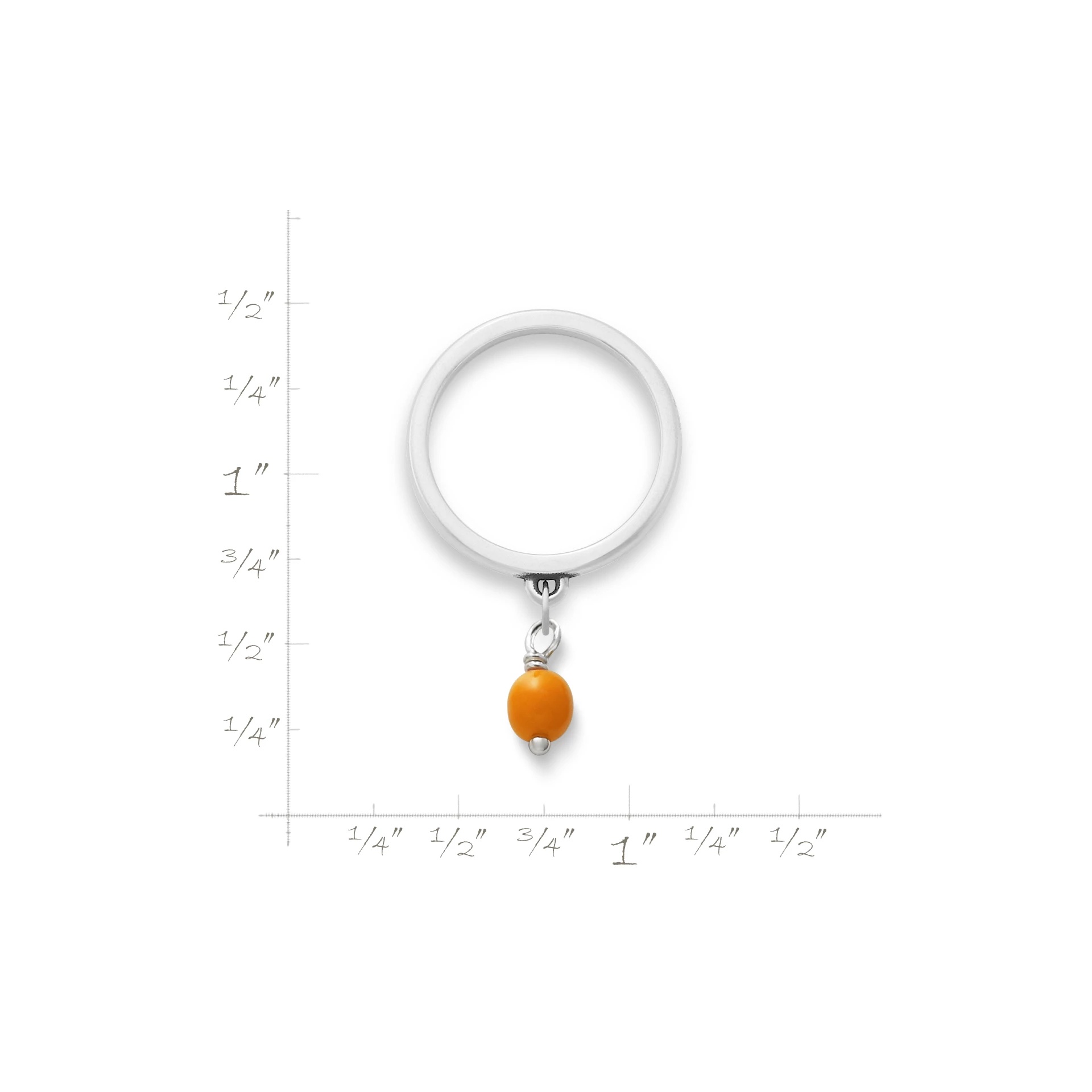 Glass Enhancer Bead Dangle Ring - Image 2