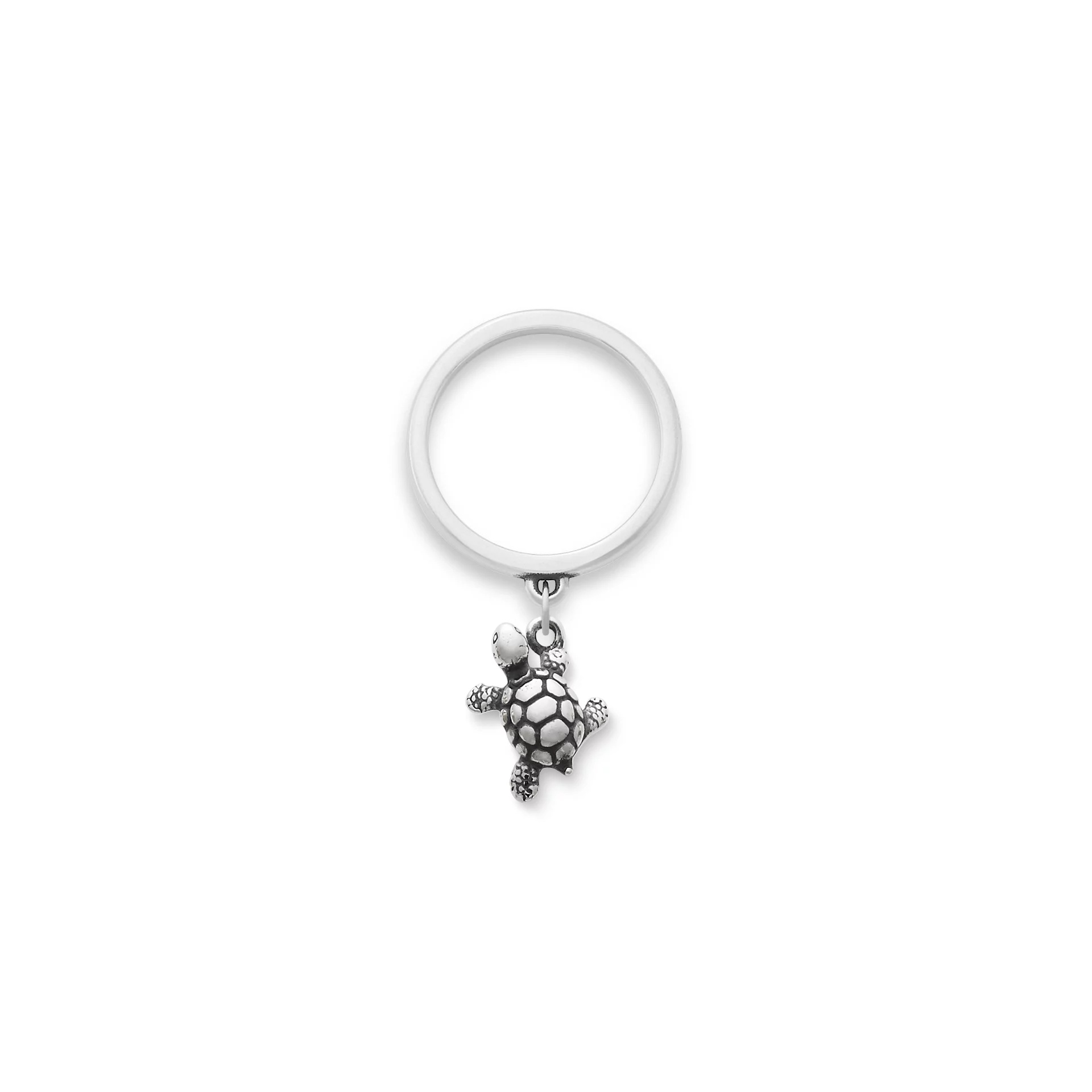 Turtle Charm Dangle Ring