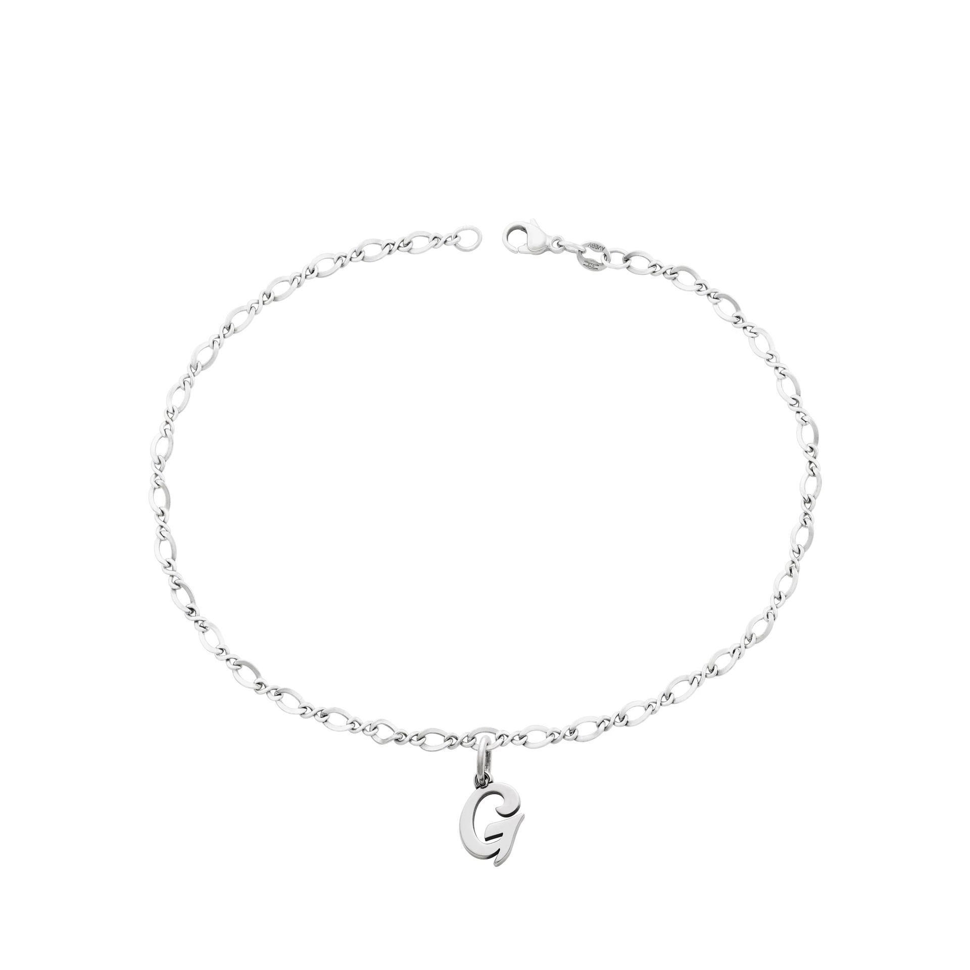 Small Script Initial Anklet