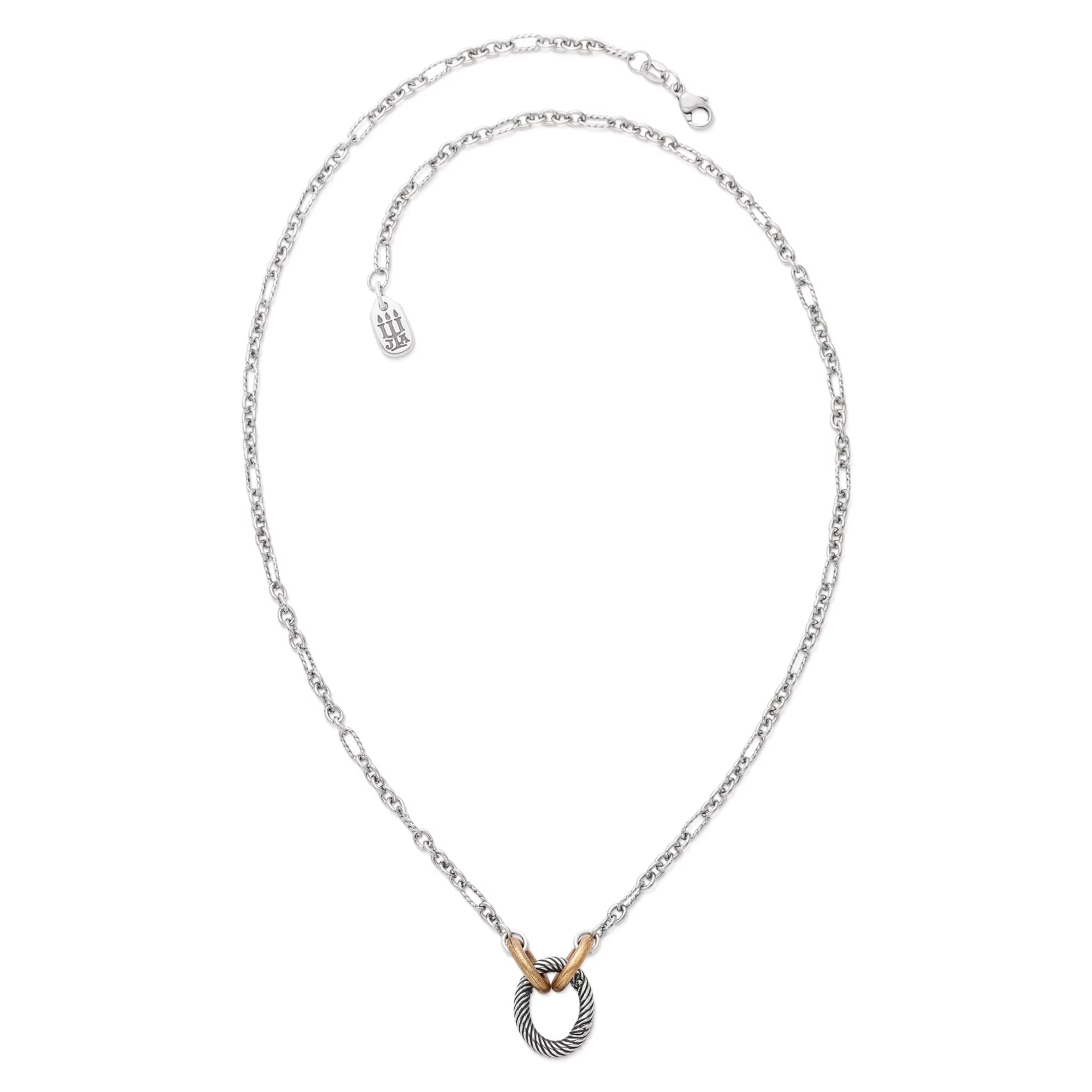 Oval Twist Changeable Charm Necklace - Image 3