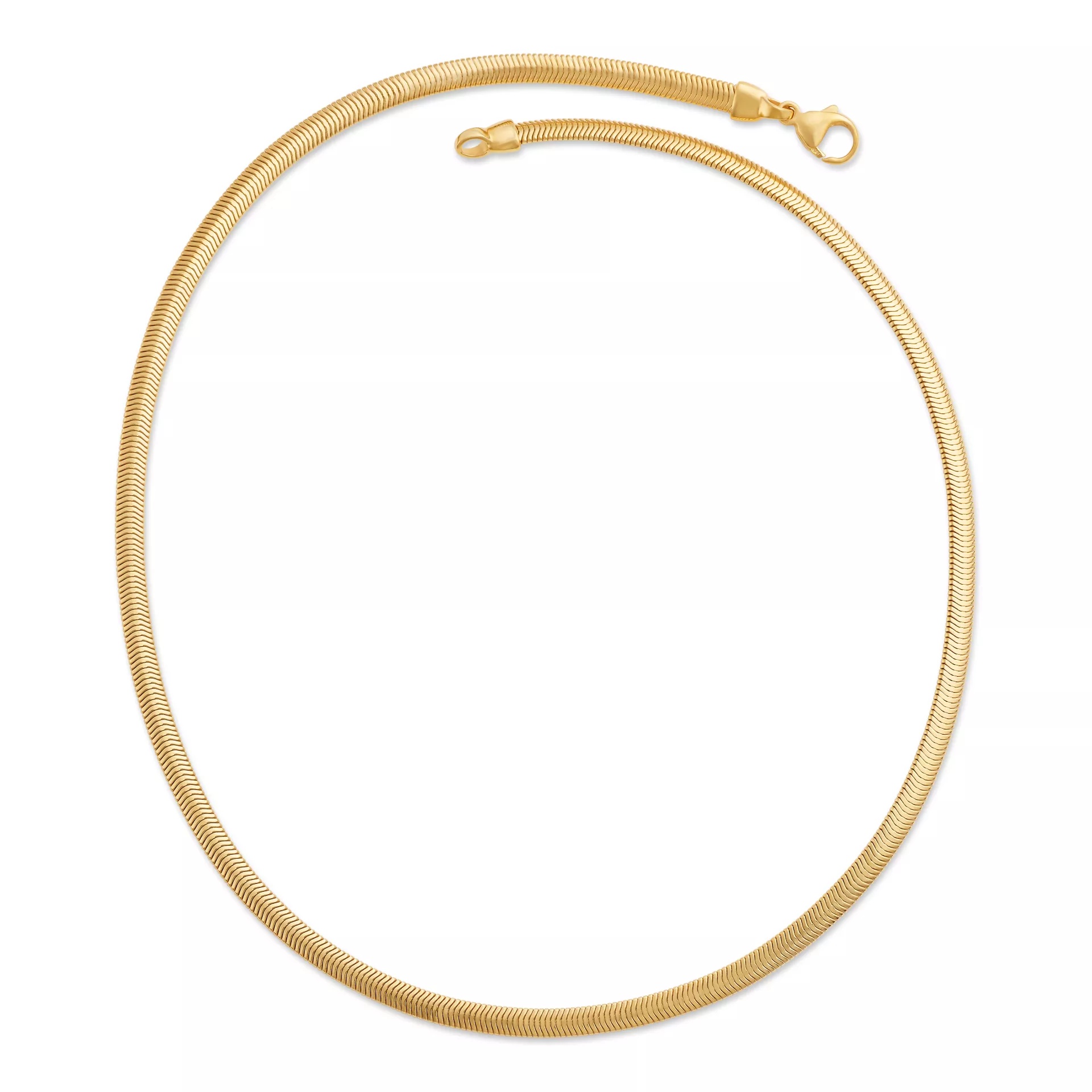 Rounded Herringbone Necklace - Image 2