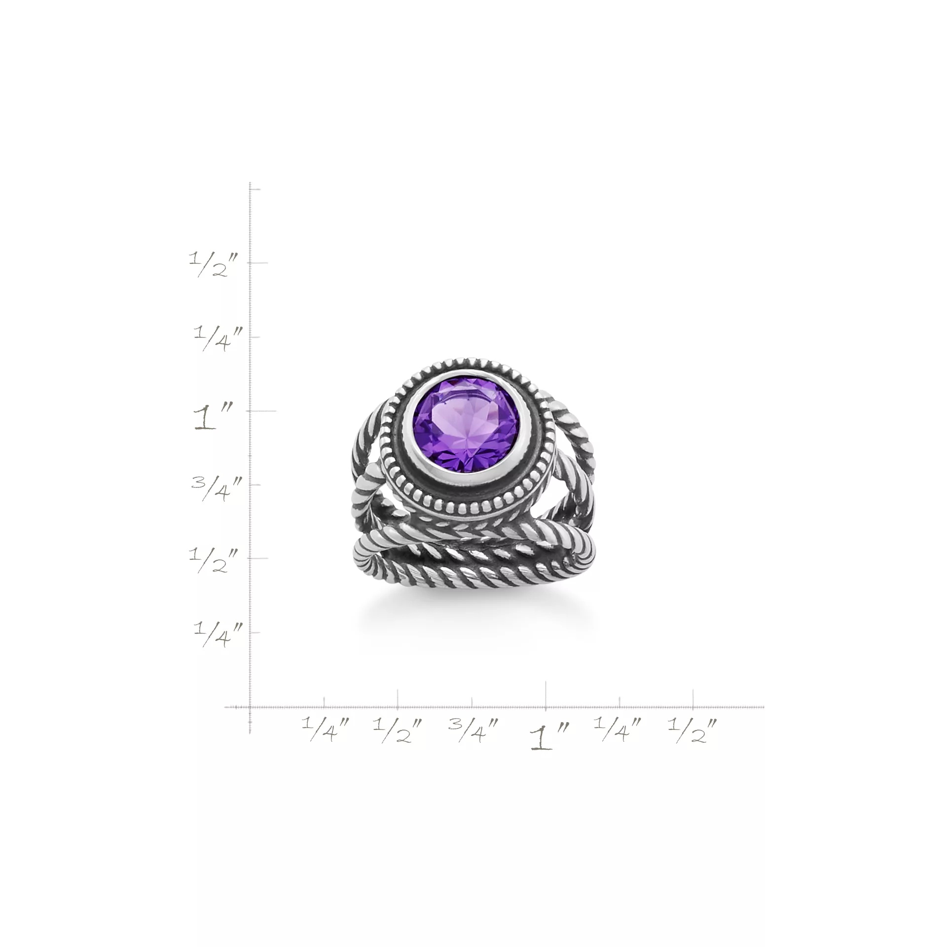 Twisted Wire Gemstone Ring - Image 5