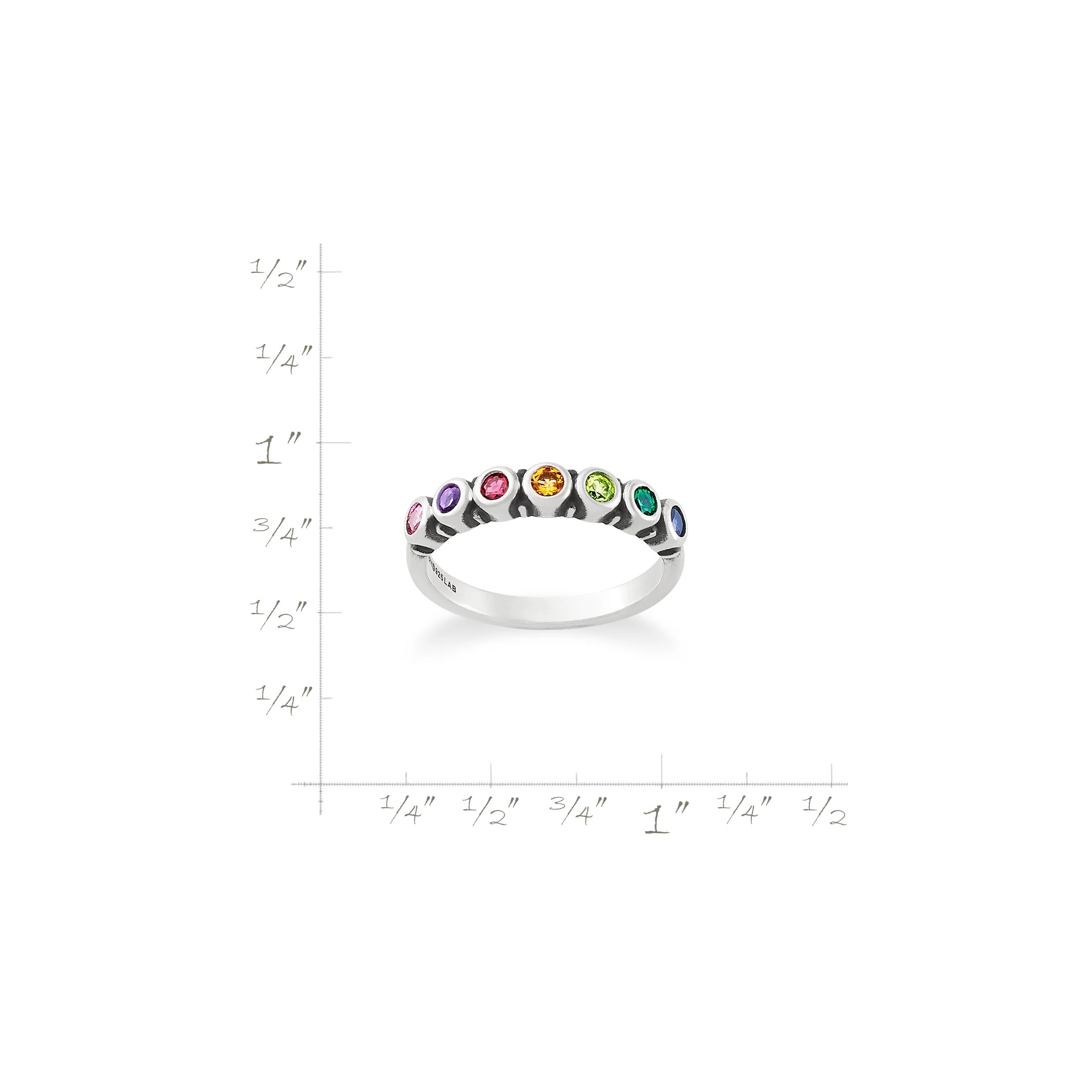 Gemstone Stacker Ring - Image 6
